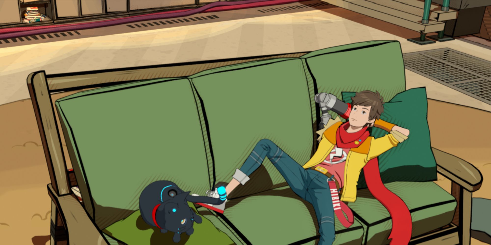 Image Showing Chai On the sofa in the Hideout
