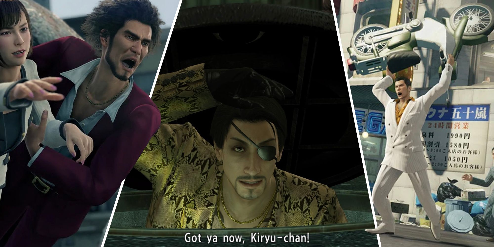 Kiryu and Ichiban are chilling with the LADs in Like A Dragon