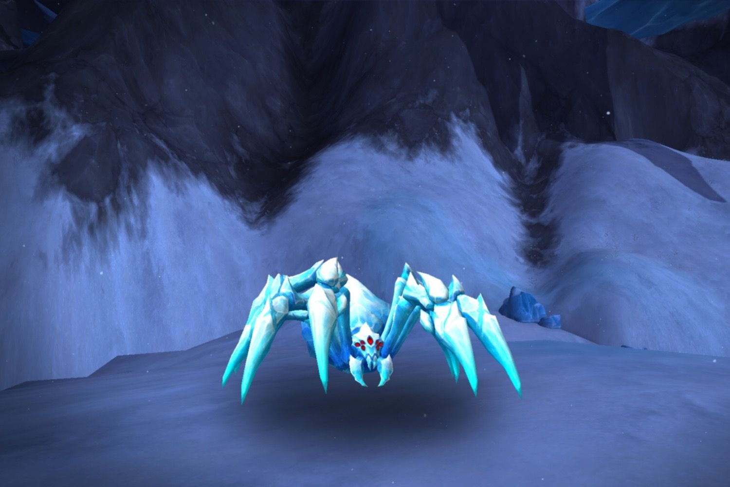 The ice spider battle pet, Shiverweb Broodling.