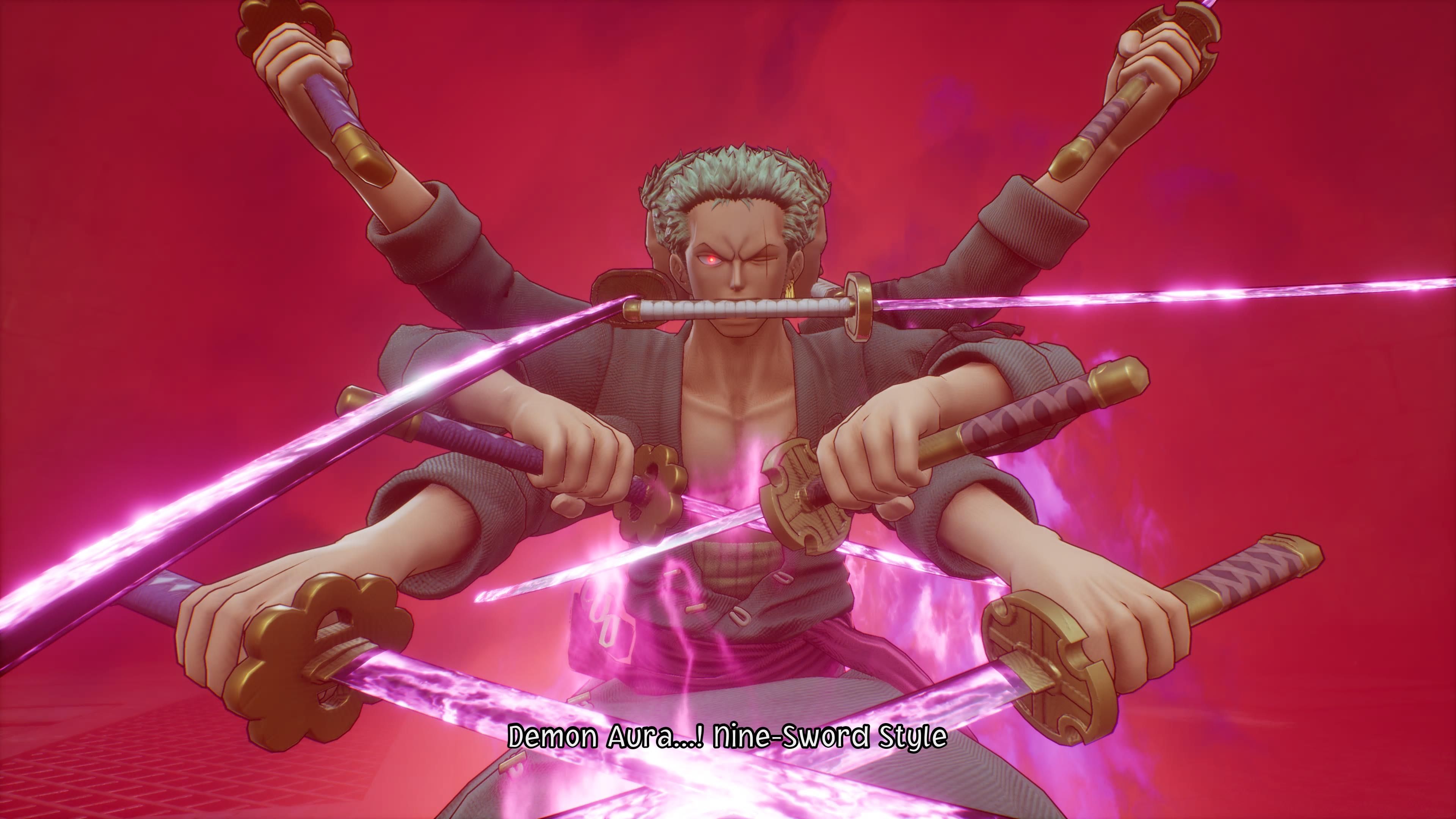 One Piece Odyssey Zoro with more arms and swords in a fight