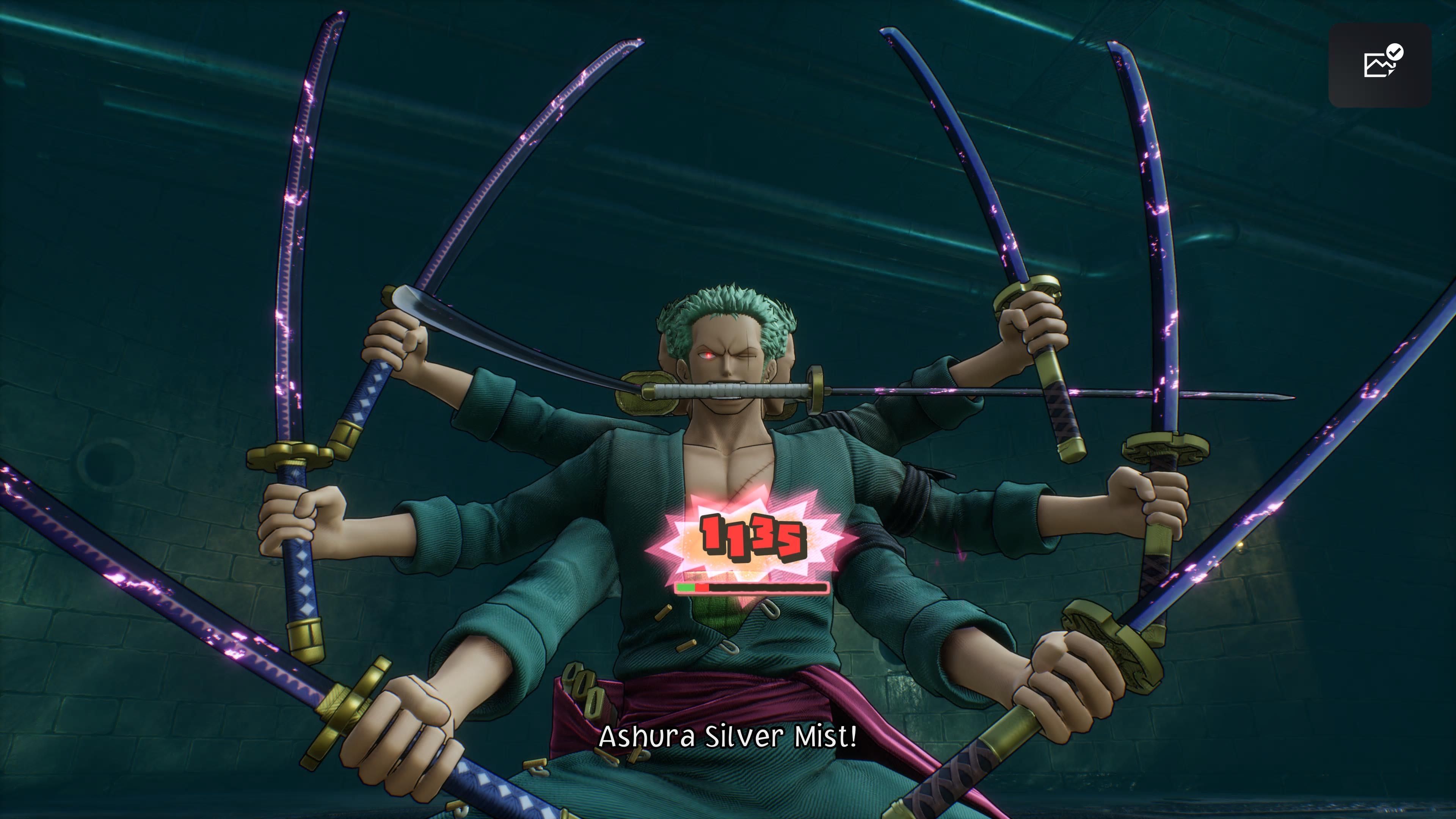 One Piece Odyssey Zoro avec de nombreuses épées