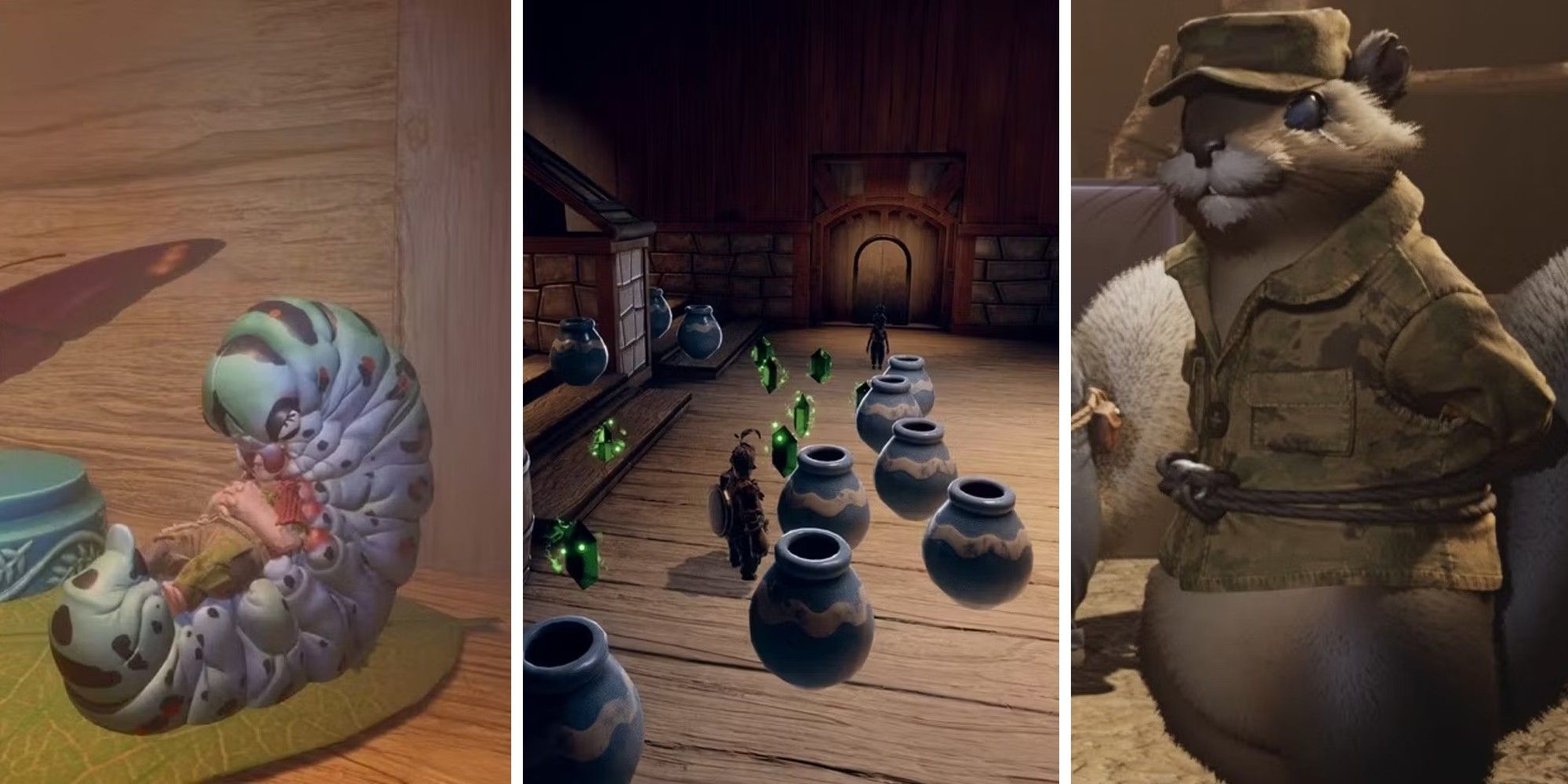 It Takes Two, Hidden Details Feature Image showing the Bug Spa, s bunch of clay pots, and Q the squirrel