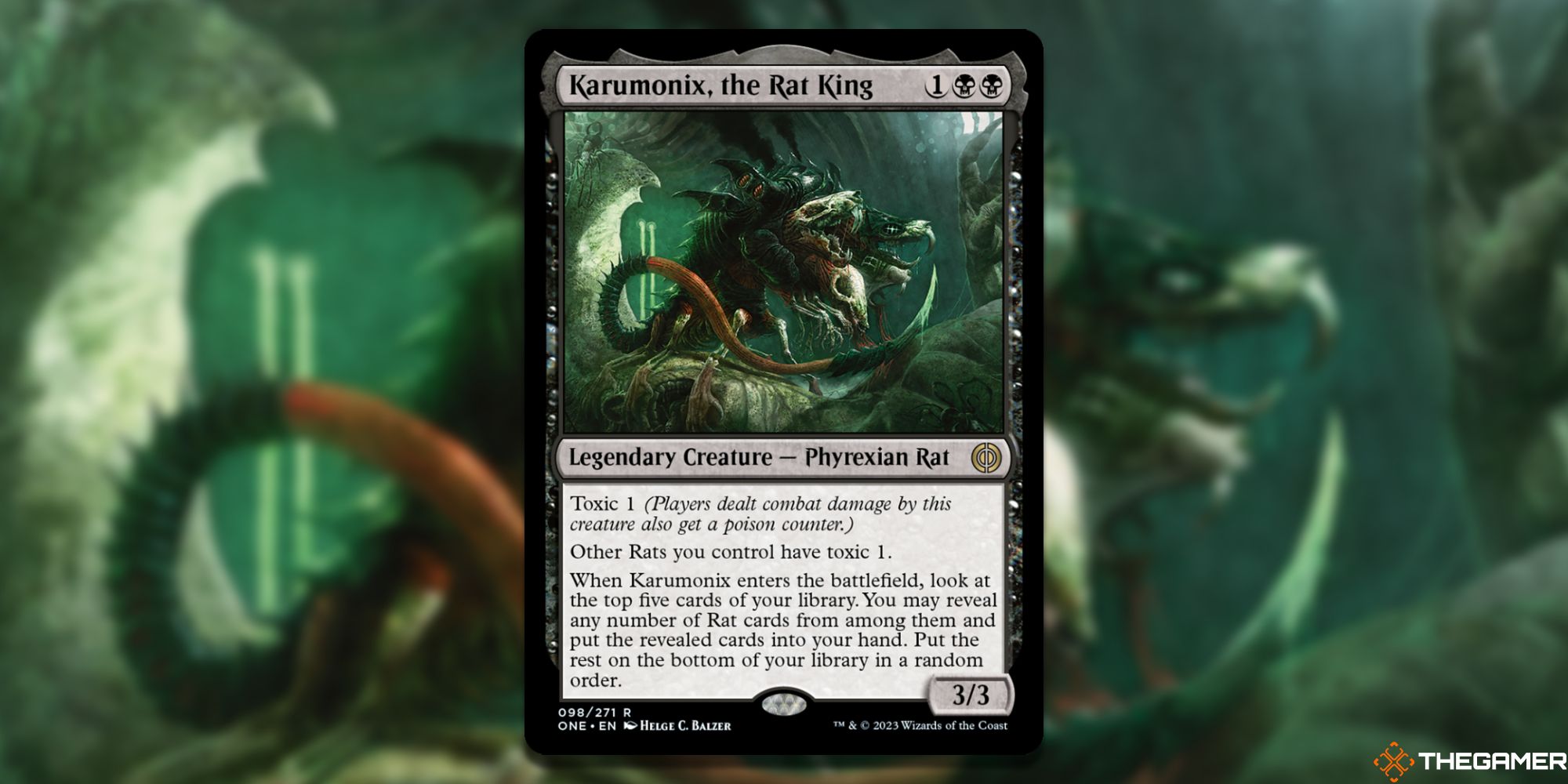 MTG: Karumonix, the Rat King card