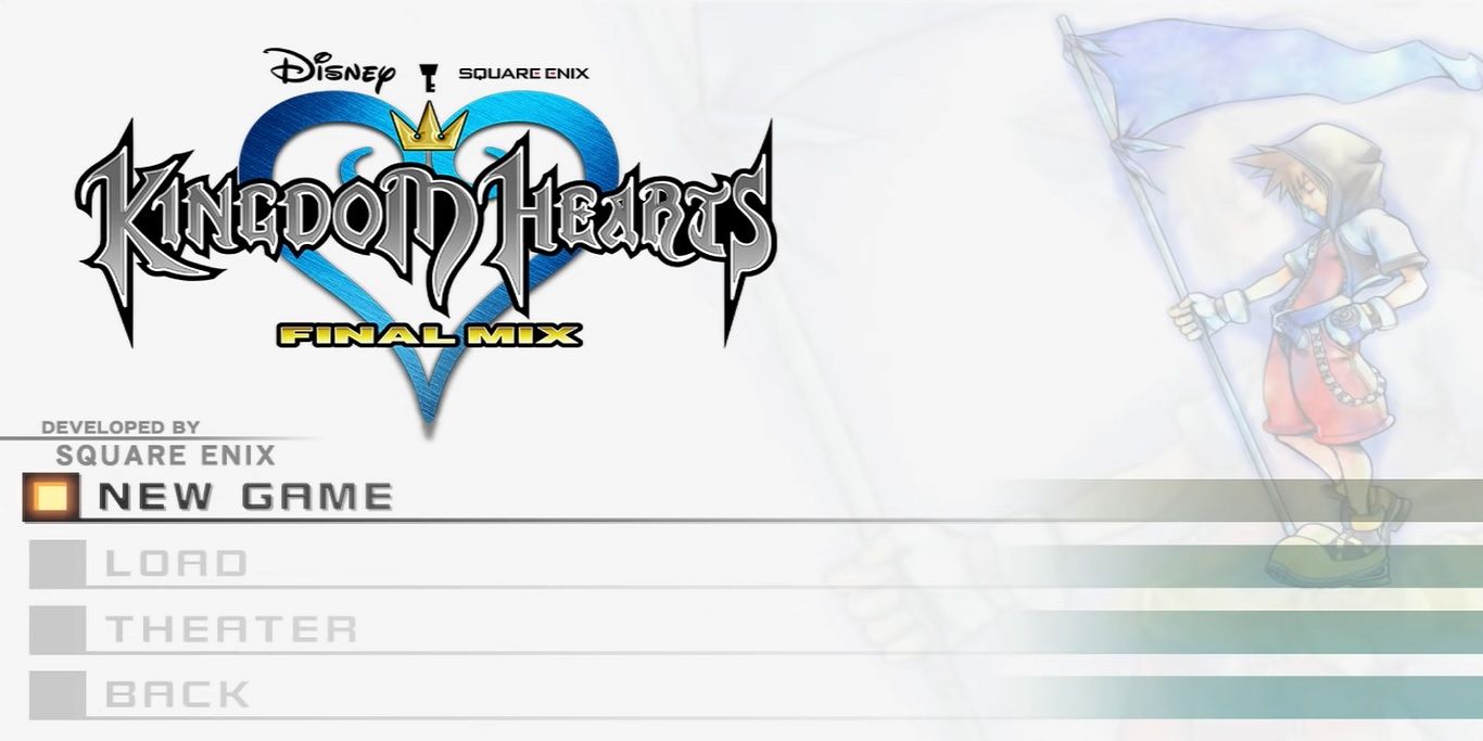 Kingdom Hearts Final Mix Menu Screen