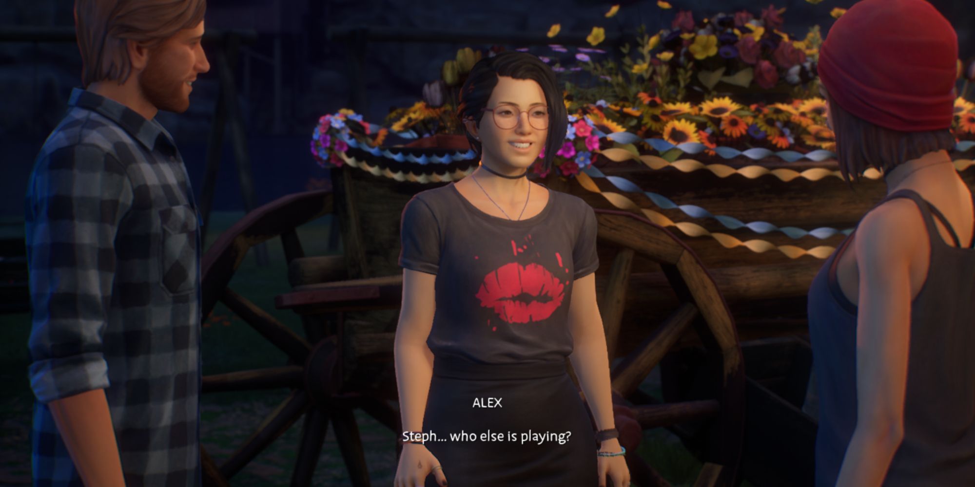 Life is Strange: True Colors - Alex at Spring Festival with Steph and Ryan