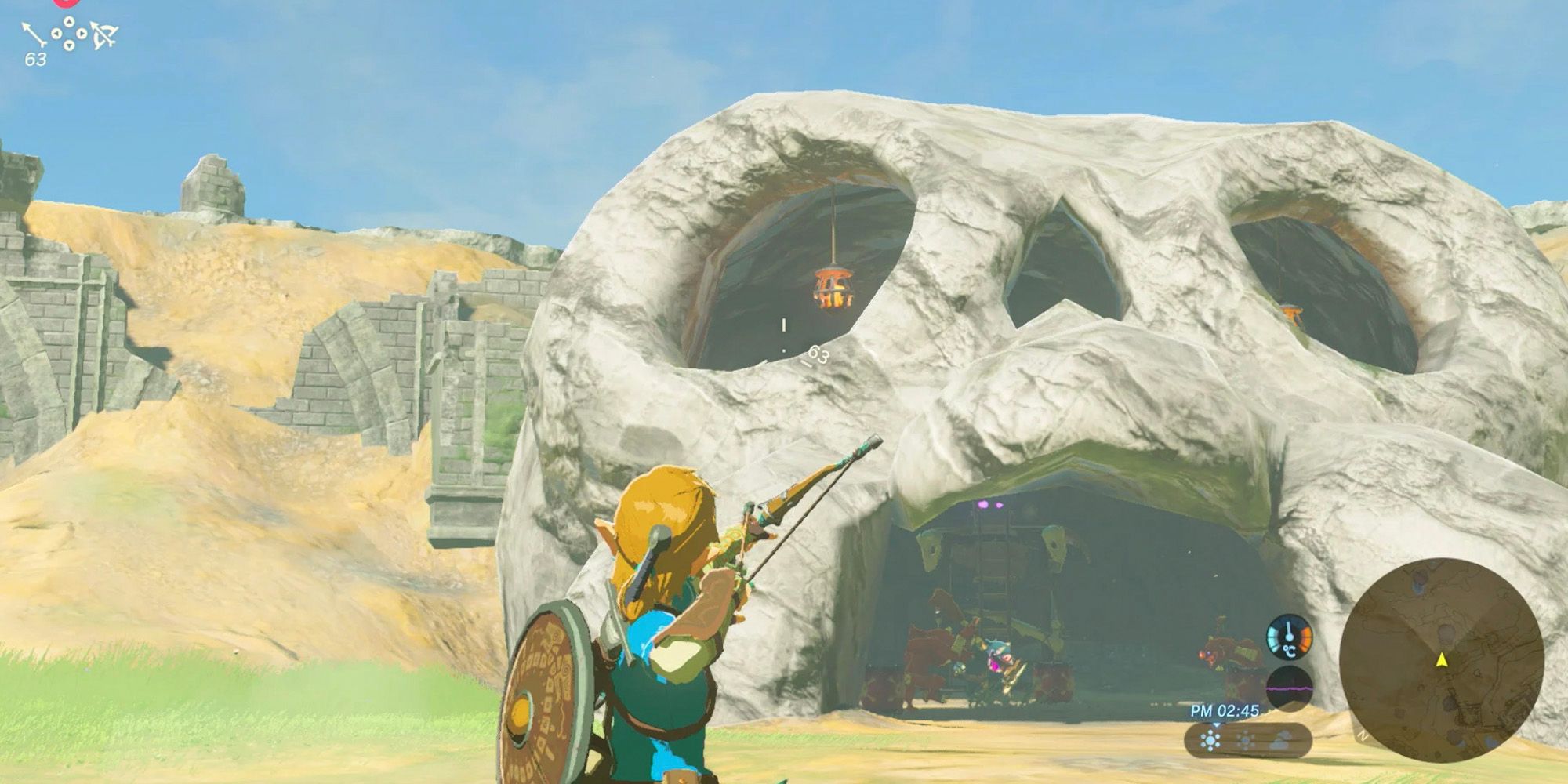 link aiming at some foes in breath of the wild