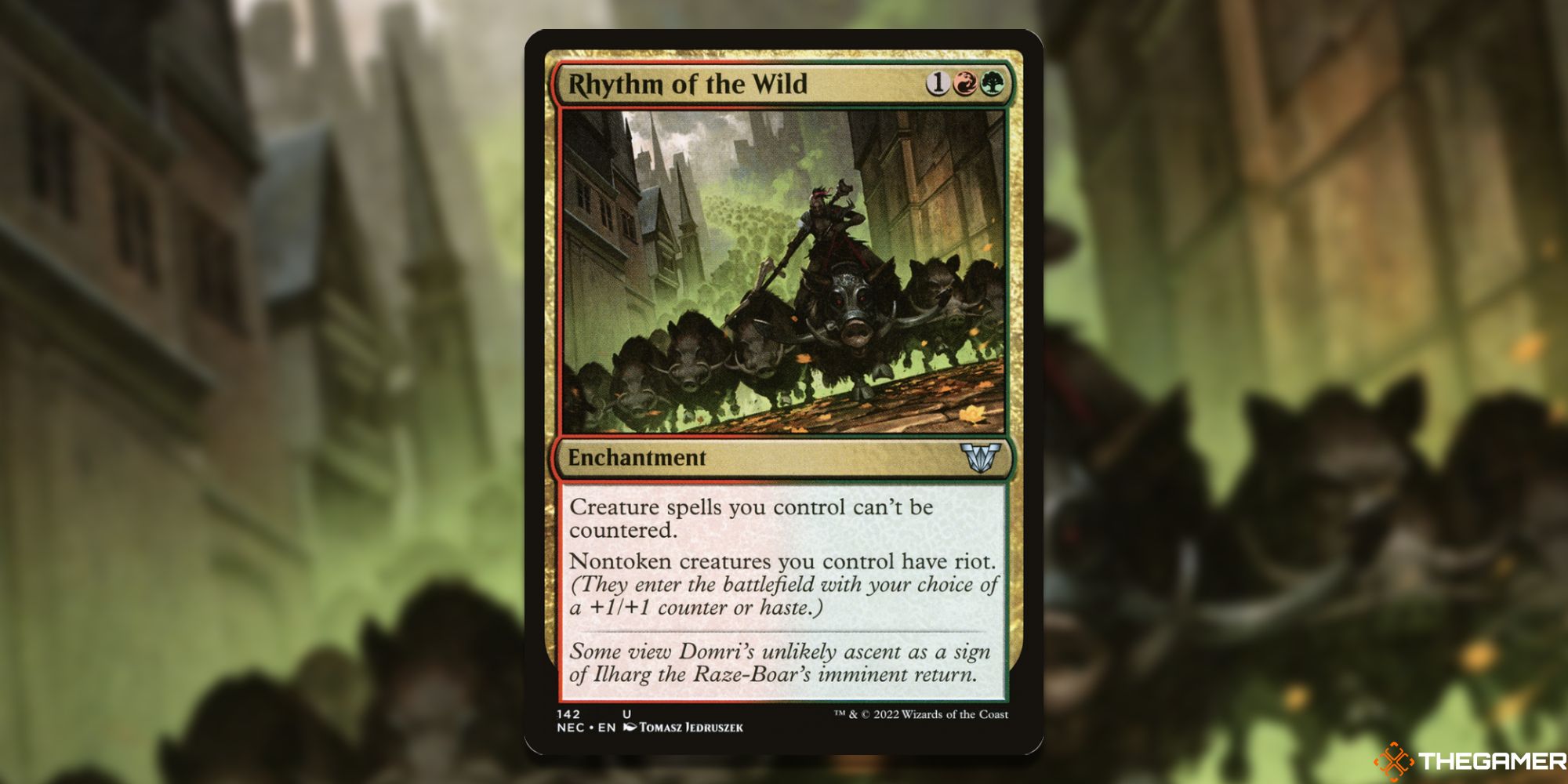 Image of the Rhythm of the Wild card in Magic: The Gathering, with art by Tomasz Jedruszek