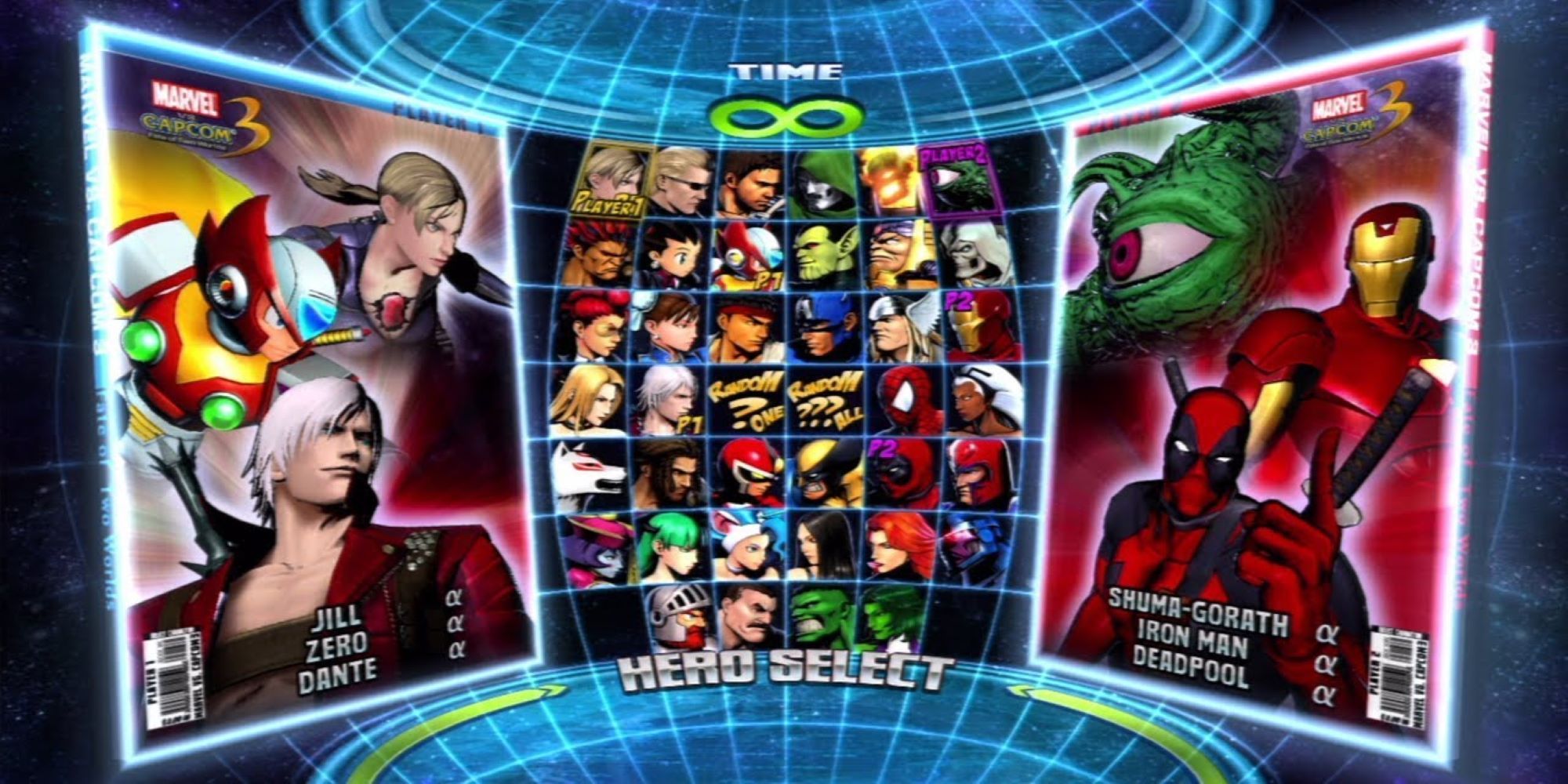 Marvel vs Capcom 3 Fate of Two Worlds roster