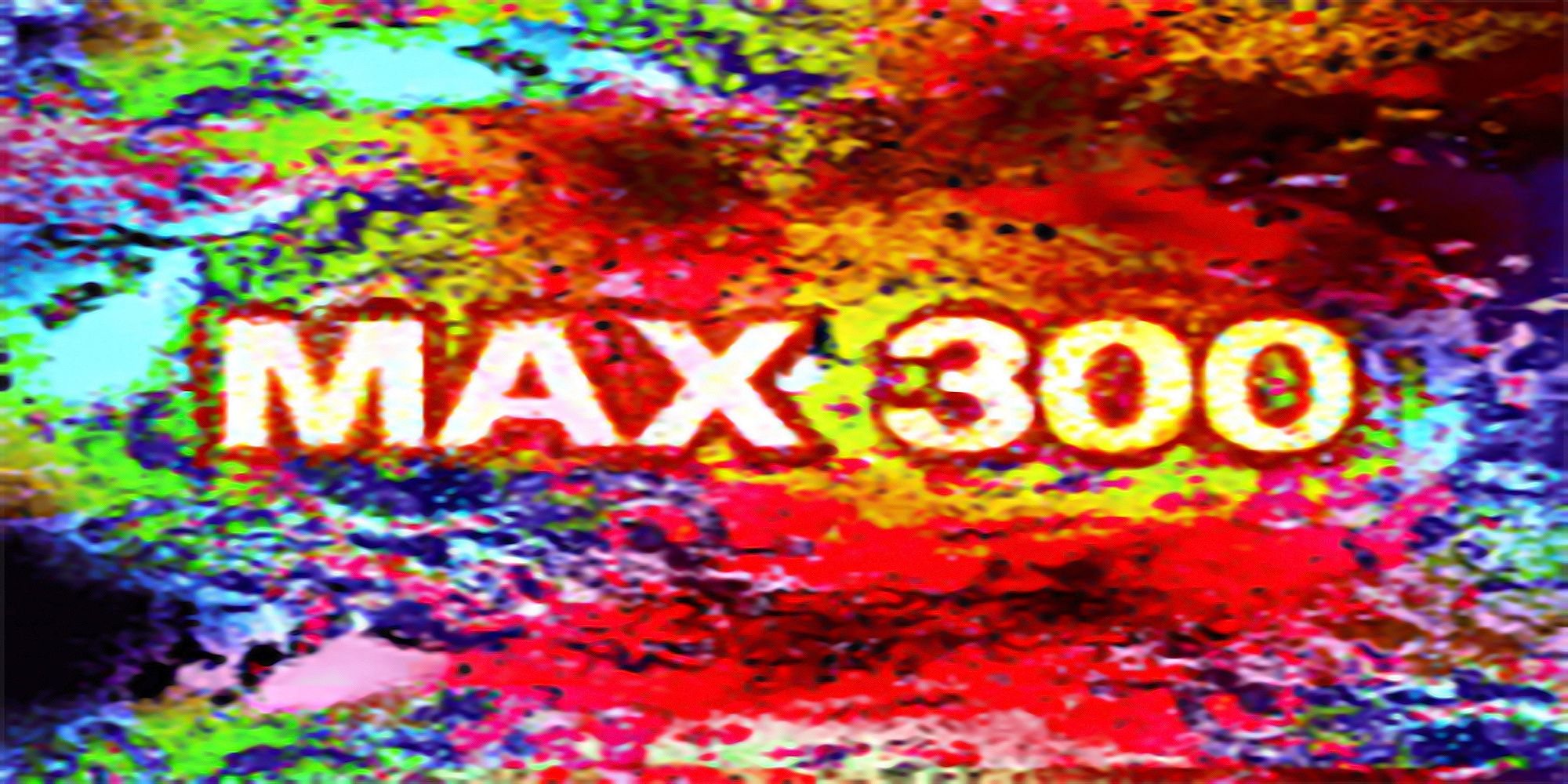 A paint splattered background for the track, MAX 300, from DDRMAX.