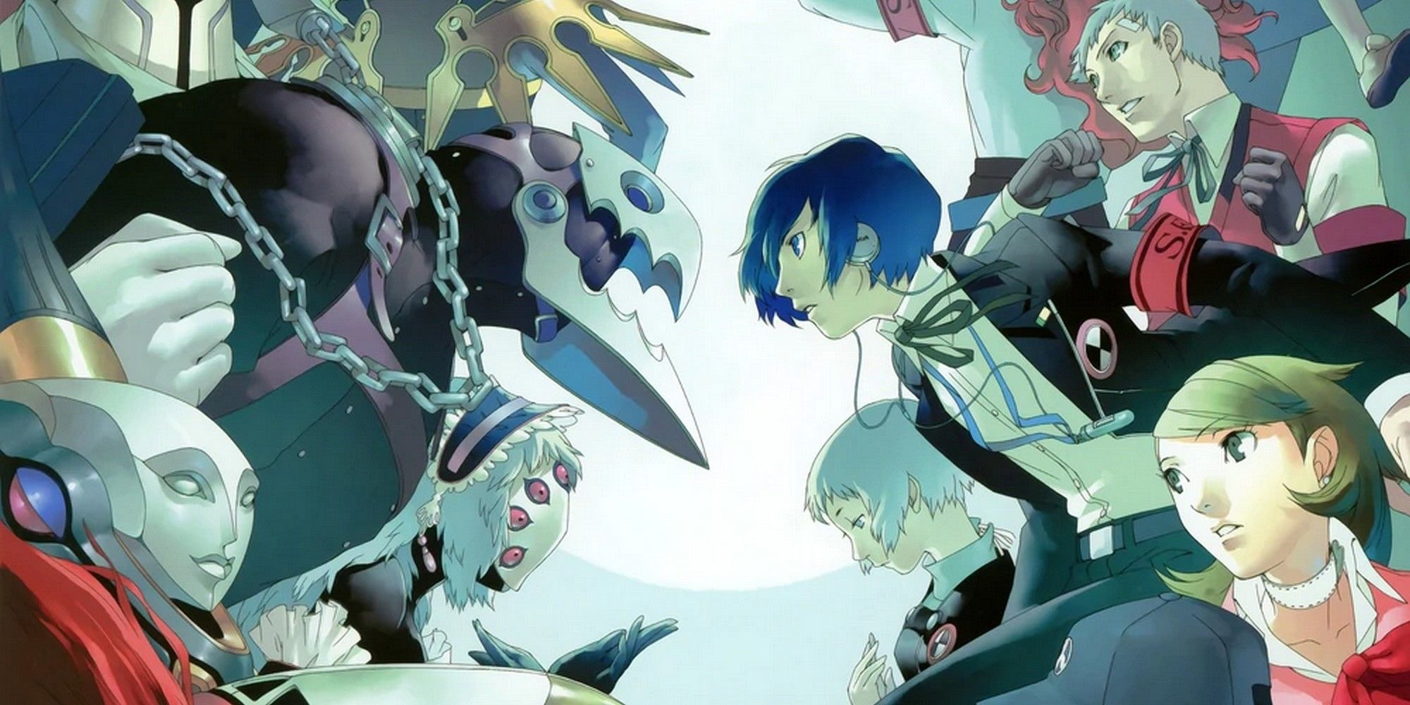 members of sees staring at personas in persona 3 portable
