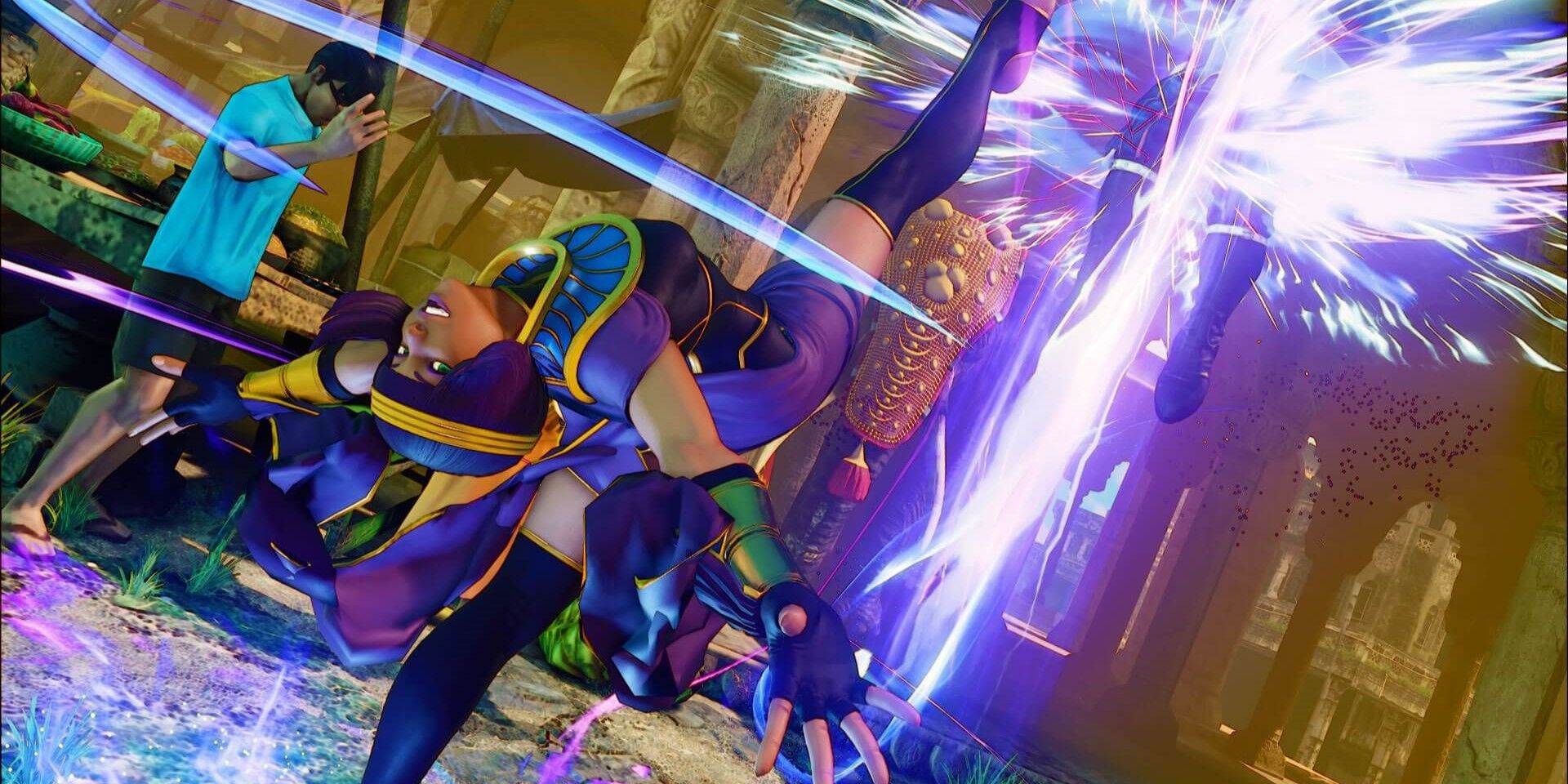 Menat Street Fighter Series kick flip