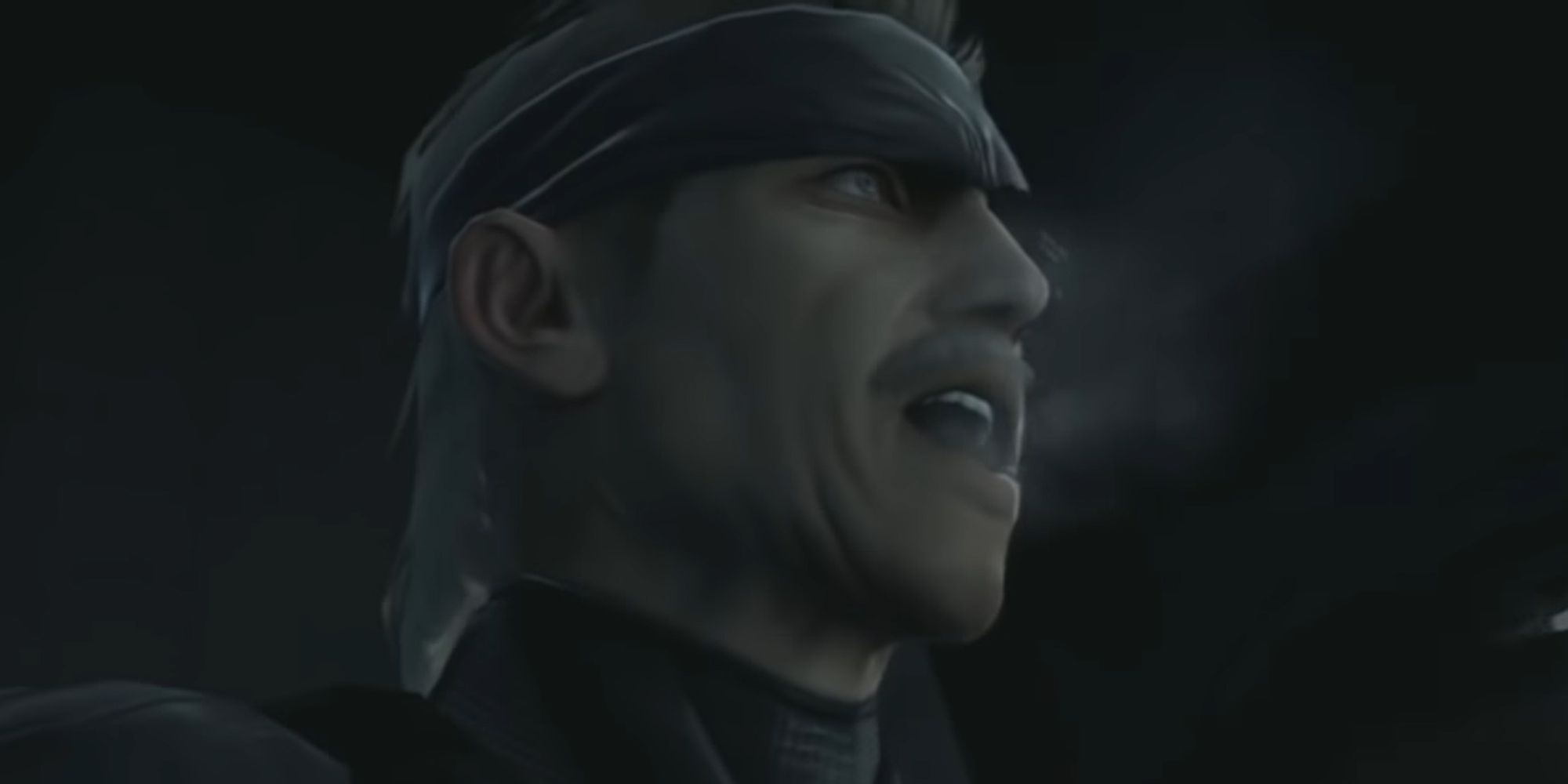 Metal Gear Solid 4 Screenshot Of Old Snake Waking Up From Dream