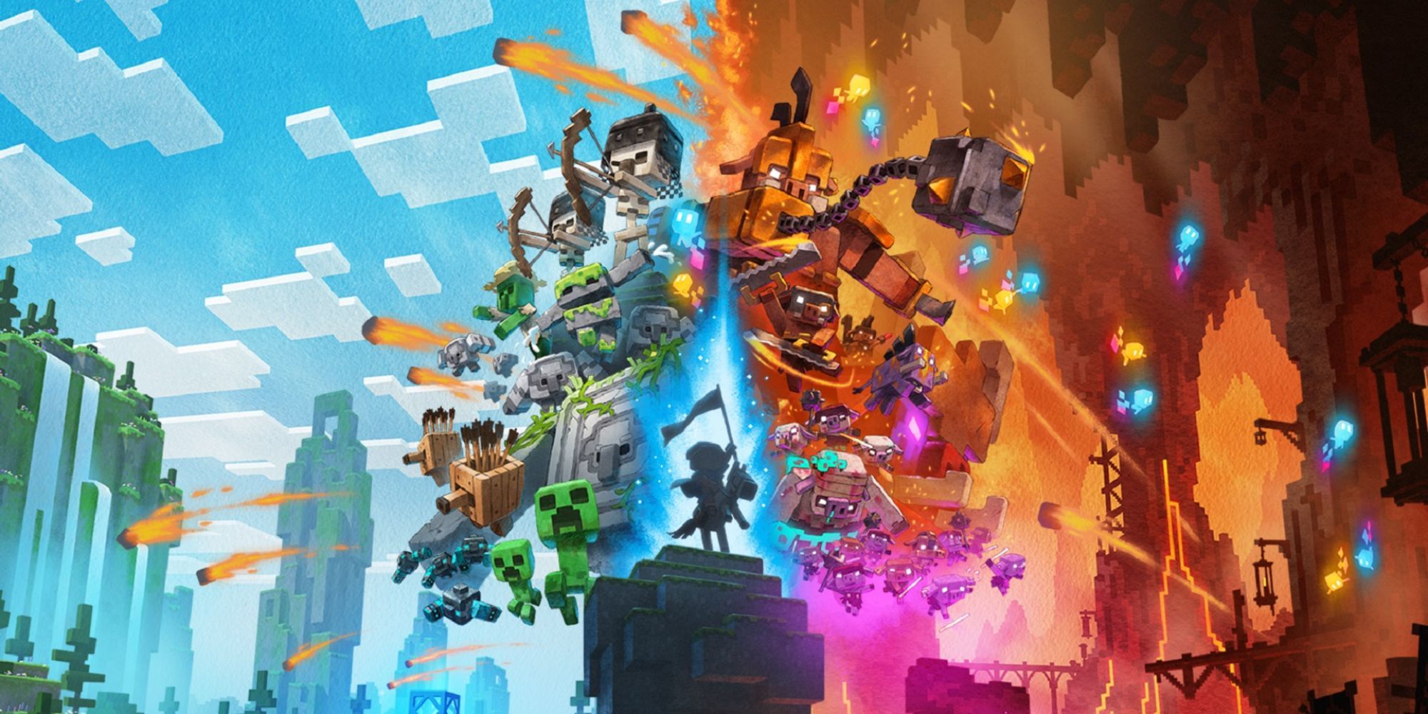 Key art for Minecraft Legends.