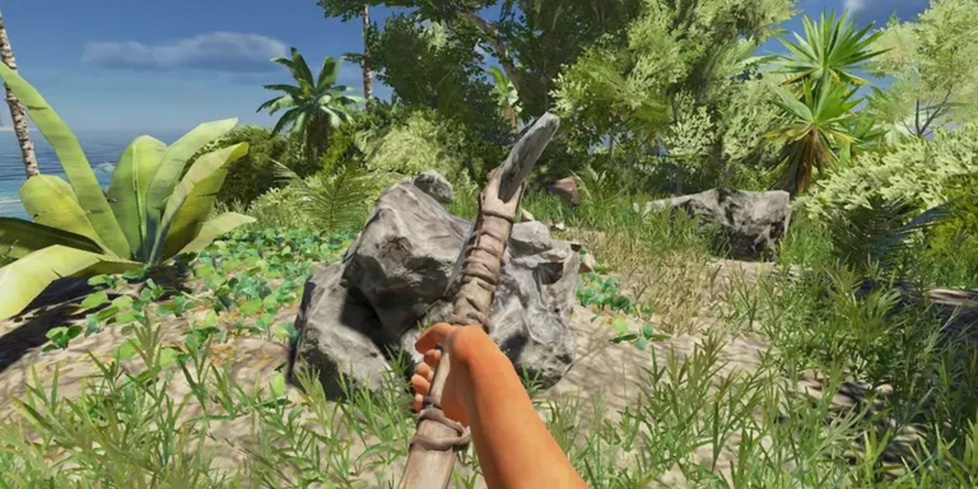 mining some rock in stranded deep