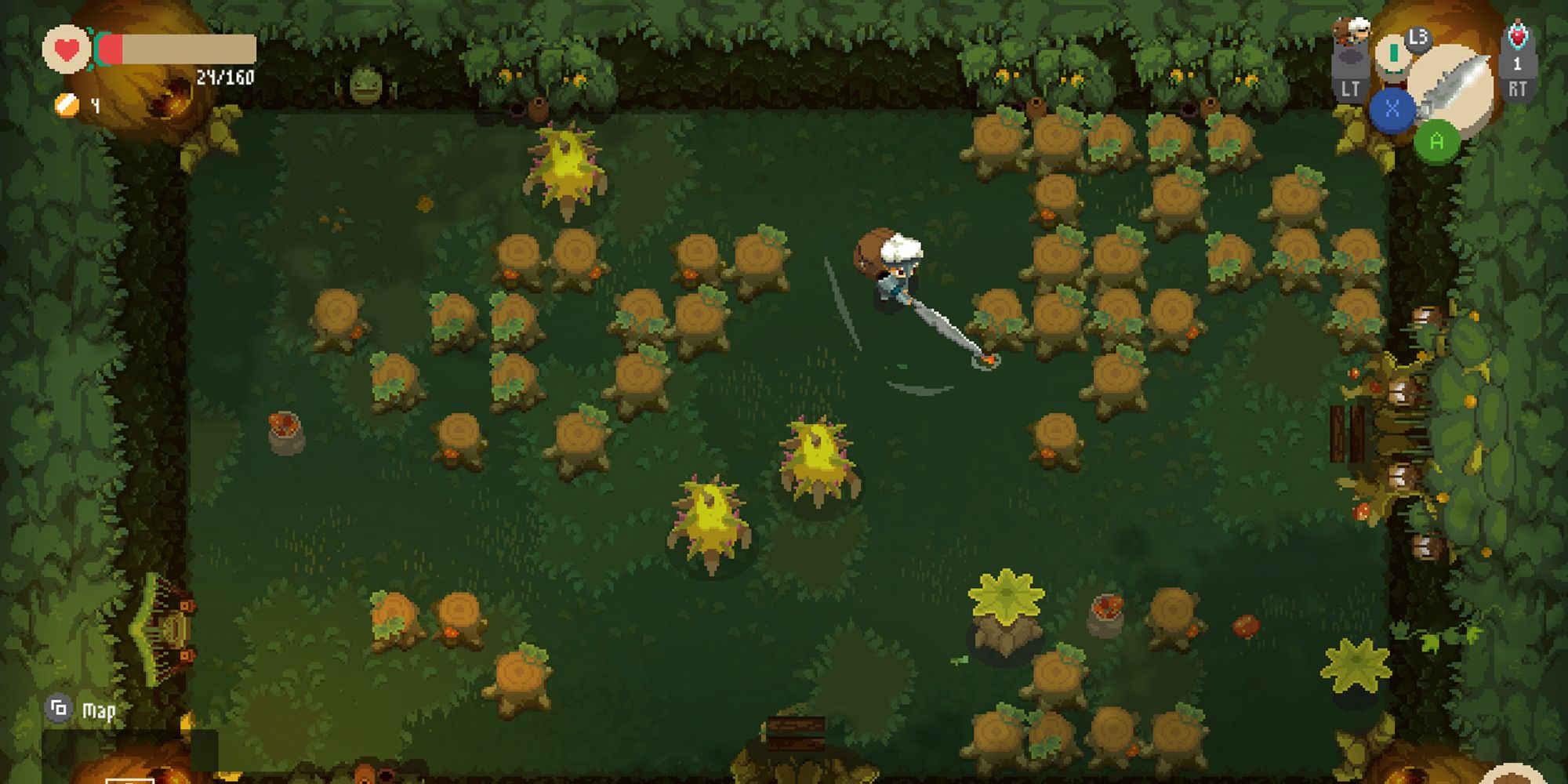 Moonlighter Will In The Forest Dungeon
