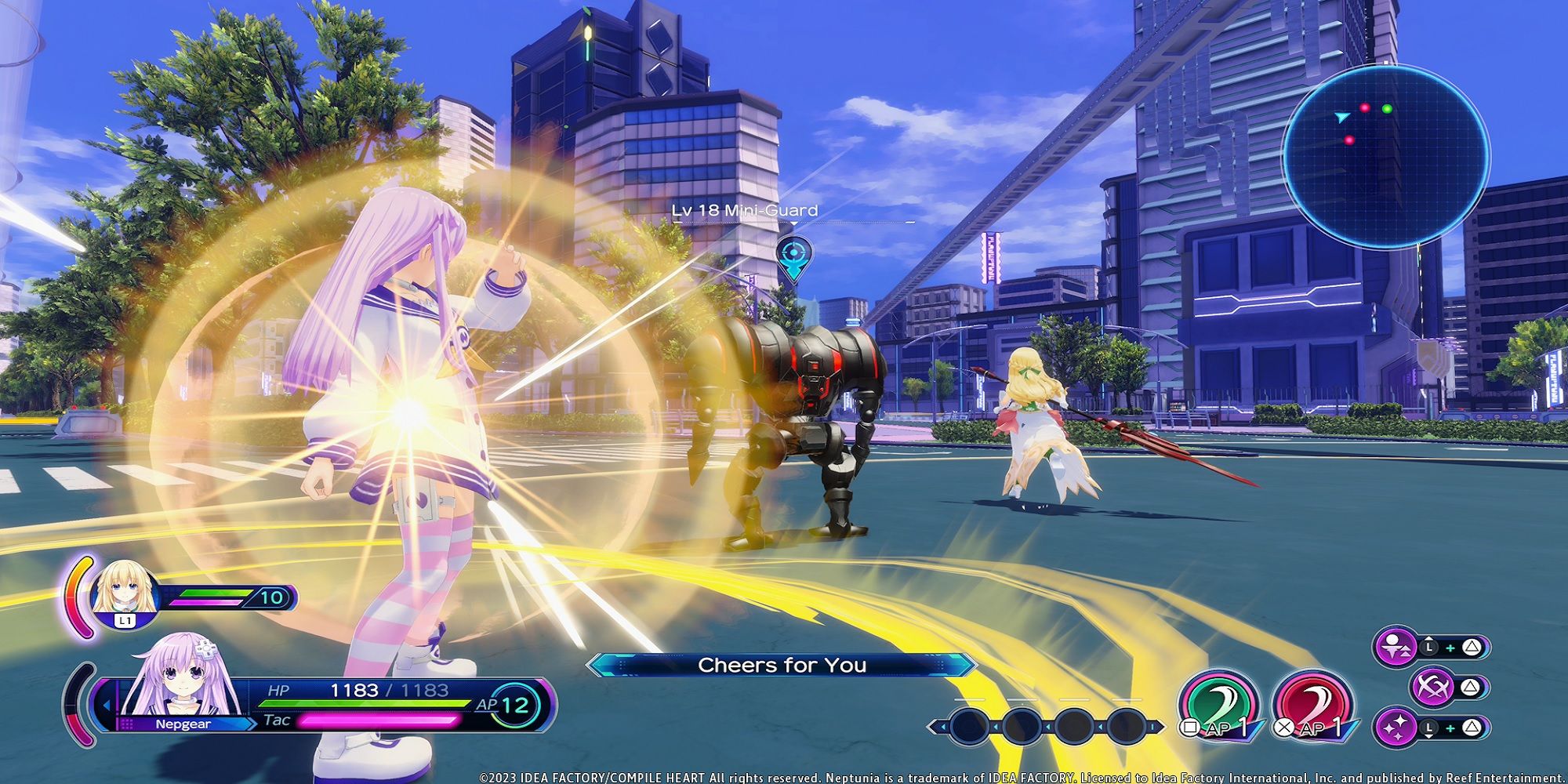 Neptunia Sisters VS Sisters Battle Content Display