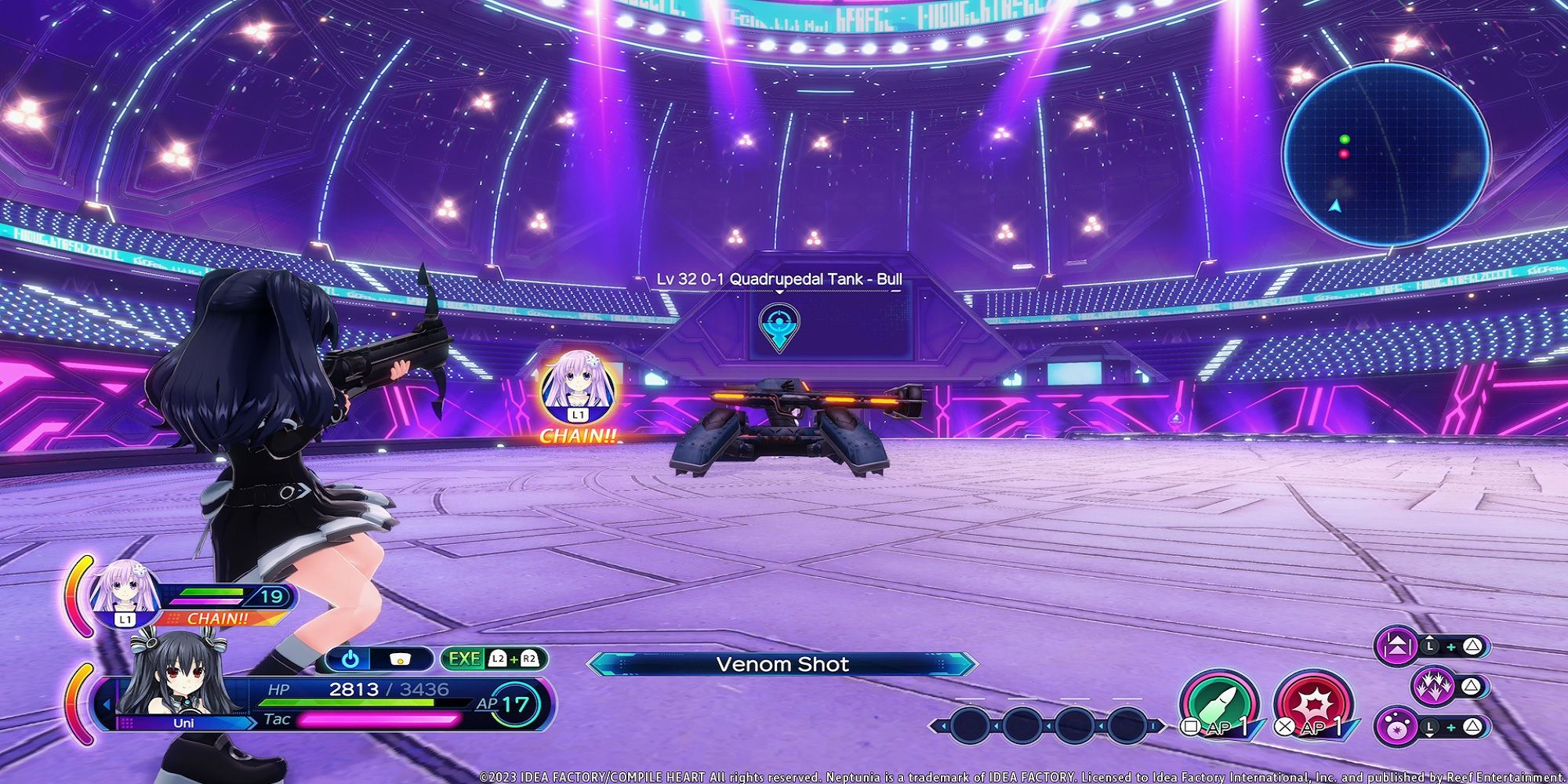 Neptunia Sisters VS Sisters Tank Arena Battle