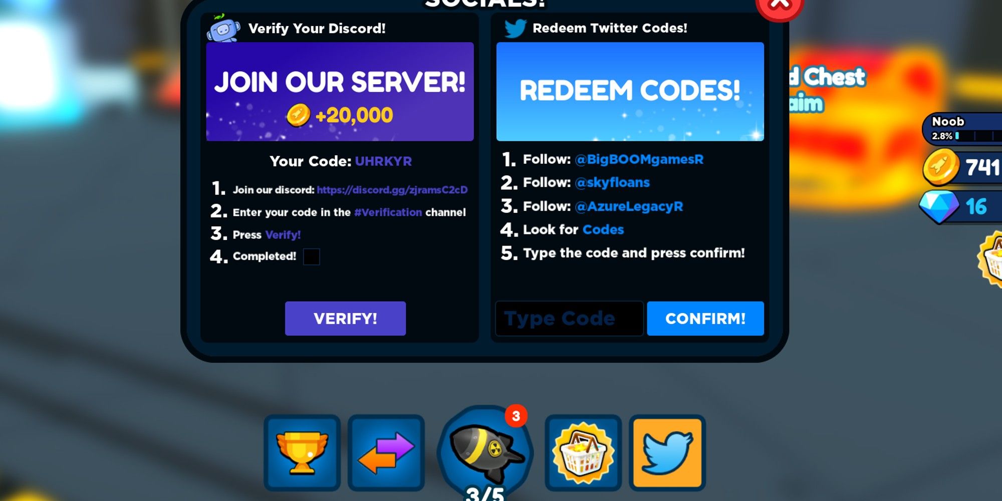 Nuke Simulator Codes Page