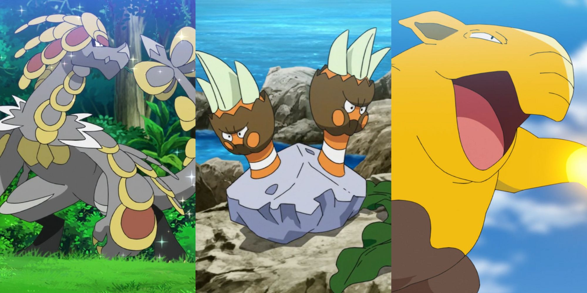 Obscure Pokemon Featured Kommo-o Binacle Drowzee in Pokemon Anime