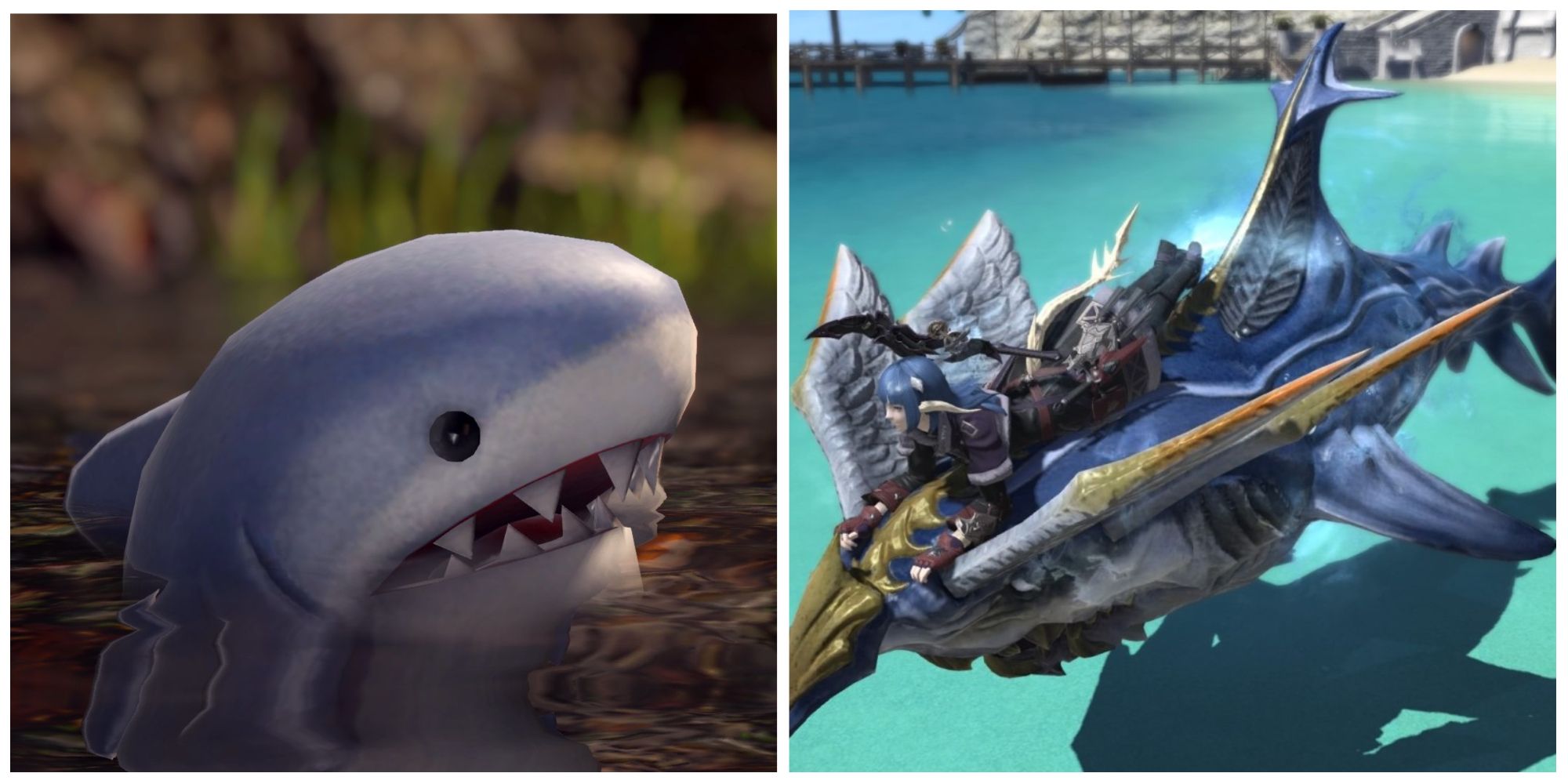 Shark Minion and Mount from Final Fantasy Ocean Fishing