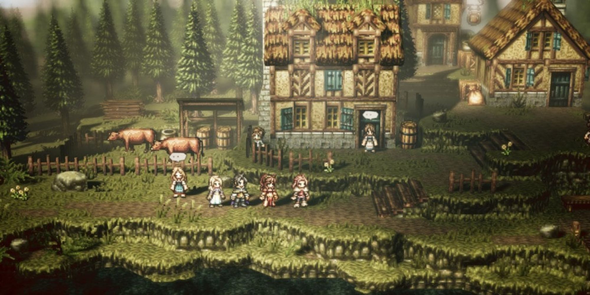 Octopath Traveller Protagonists Party