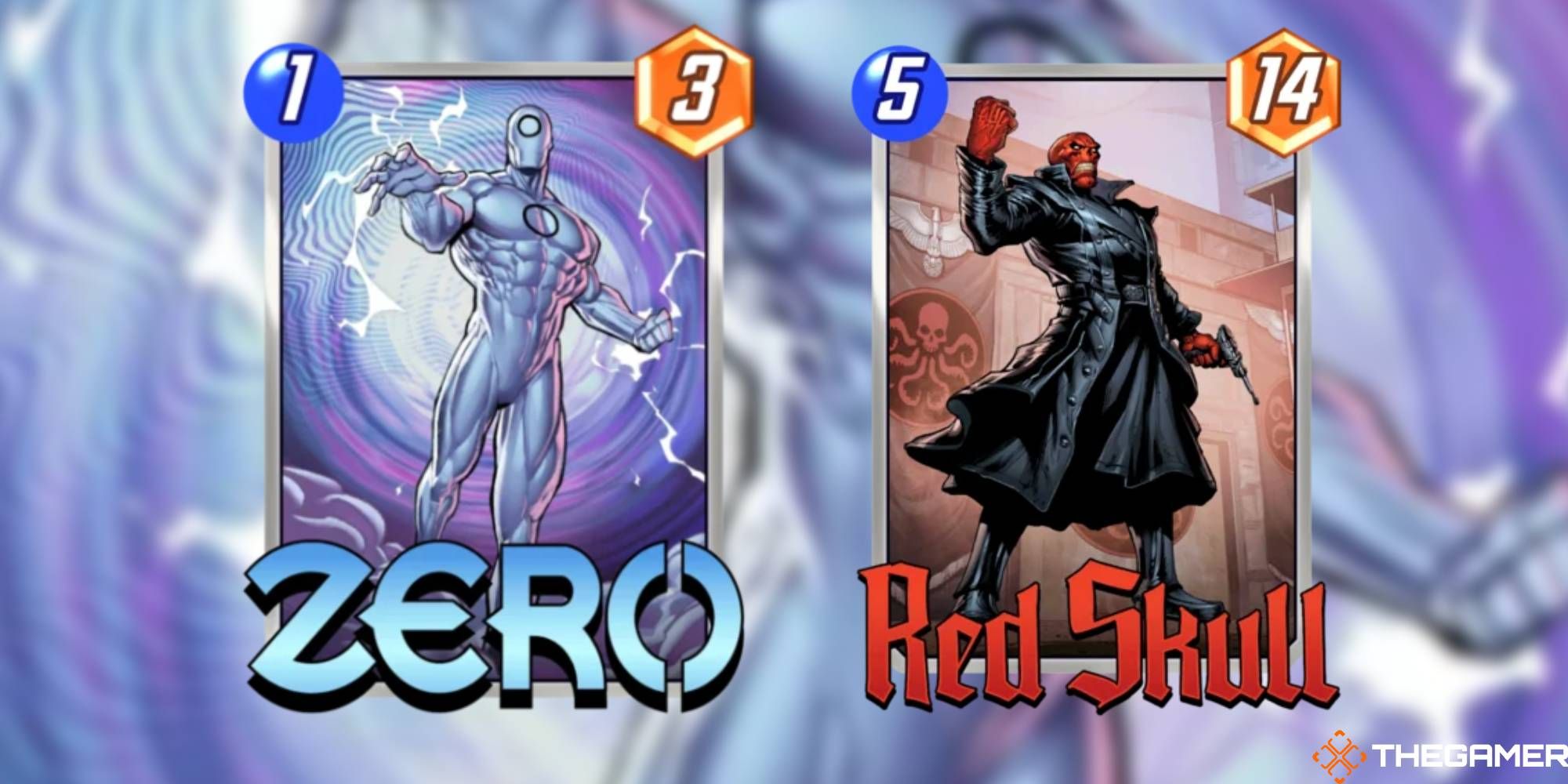 Marvel Snap Zero and Red Skull Cards