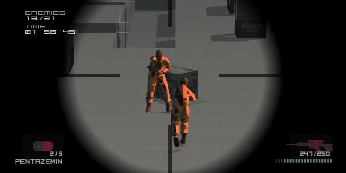 One of the tougher Sniper missions for MGS1 Snake in Metal Gear Solid 2.
