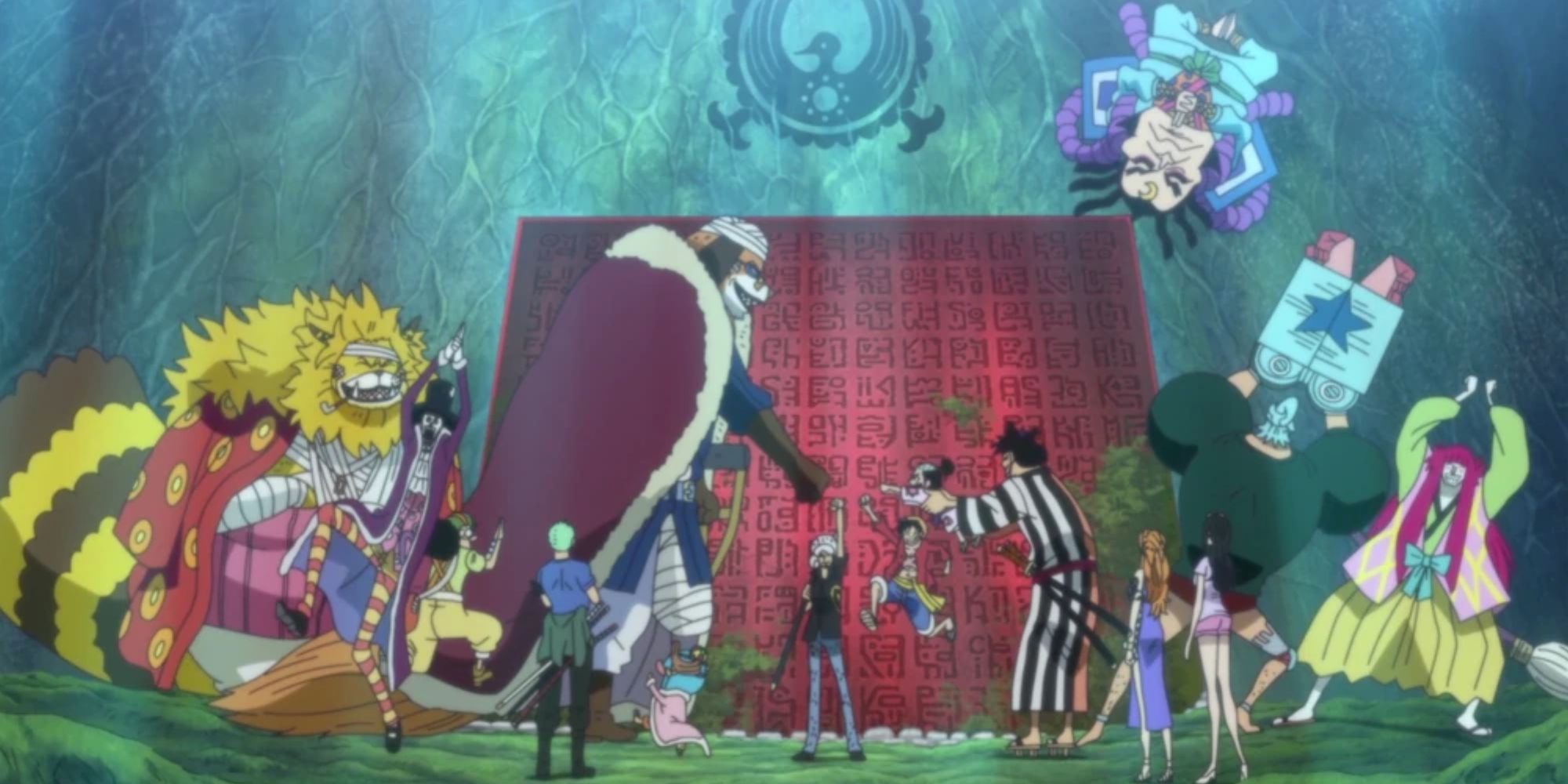 one piece ninja pirate mink samurai alliance as seen in the anime series