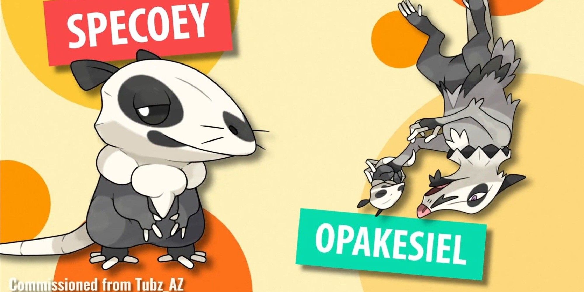The Normal-Ghost Opossum Fakemon