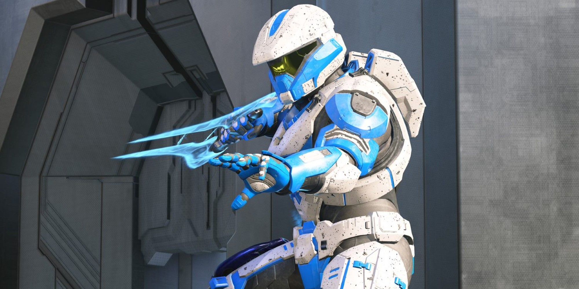 oreo master chief holding an energy sword