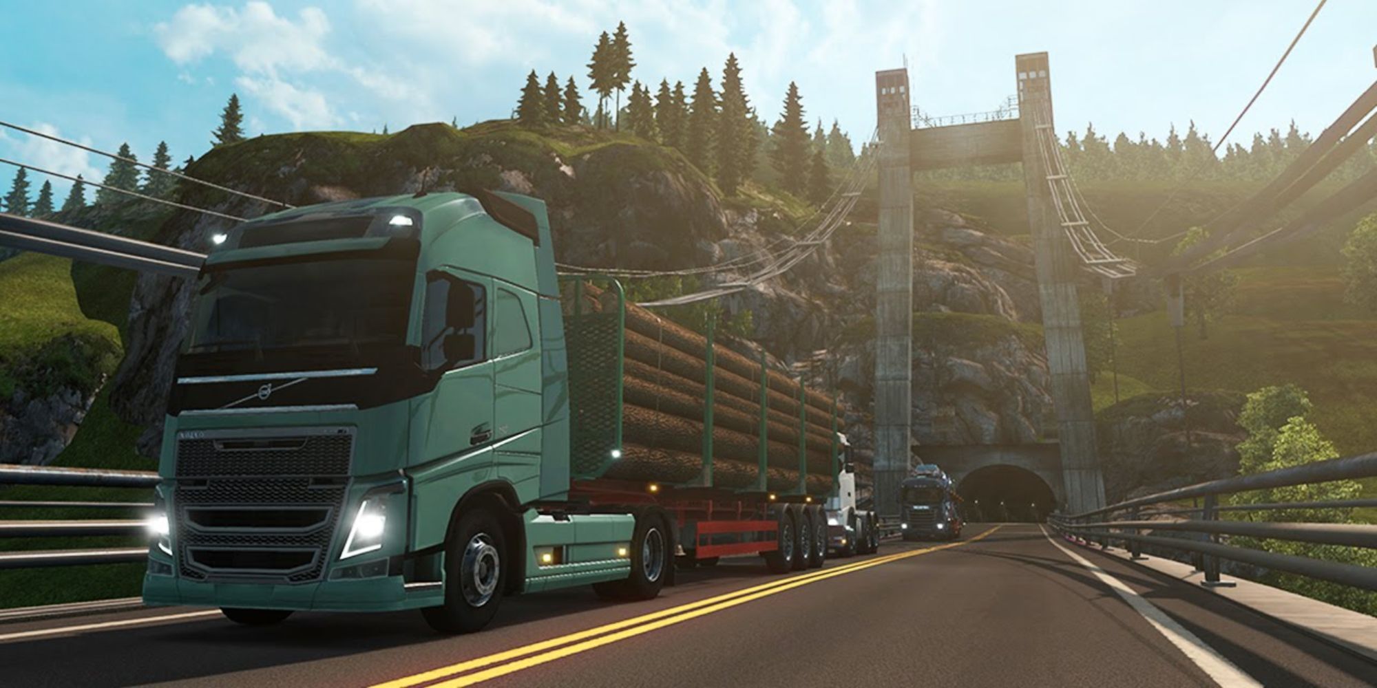 Road from Oslo to Bergen in Euro Truck Simulator 2