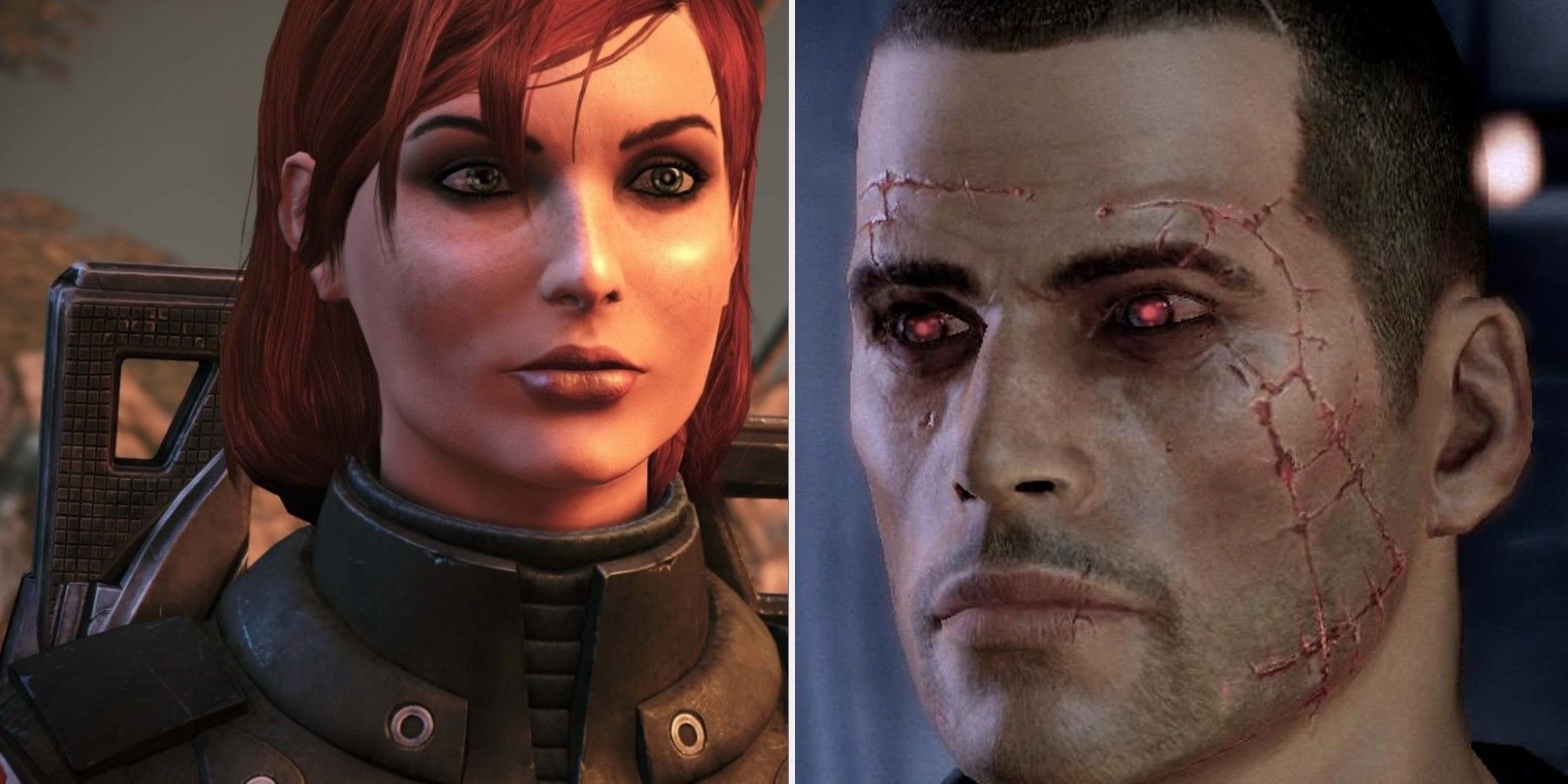 Paragon Femshep and Renagade Male Shepard