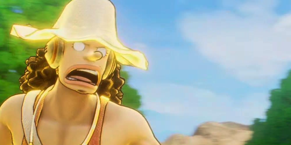 Usopp inflicted with paralyzes in One Piece Odyssey the game
