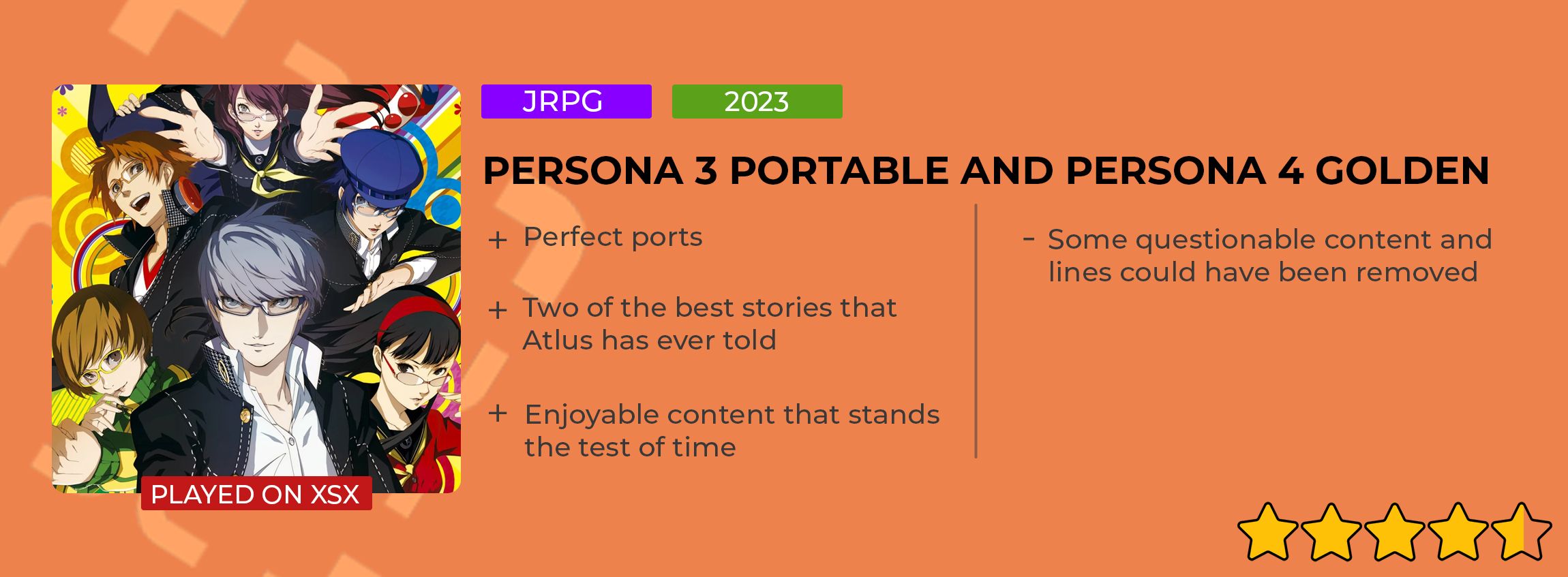 Persona 3 Portable & Persona 4 Golden Bundle