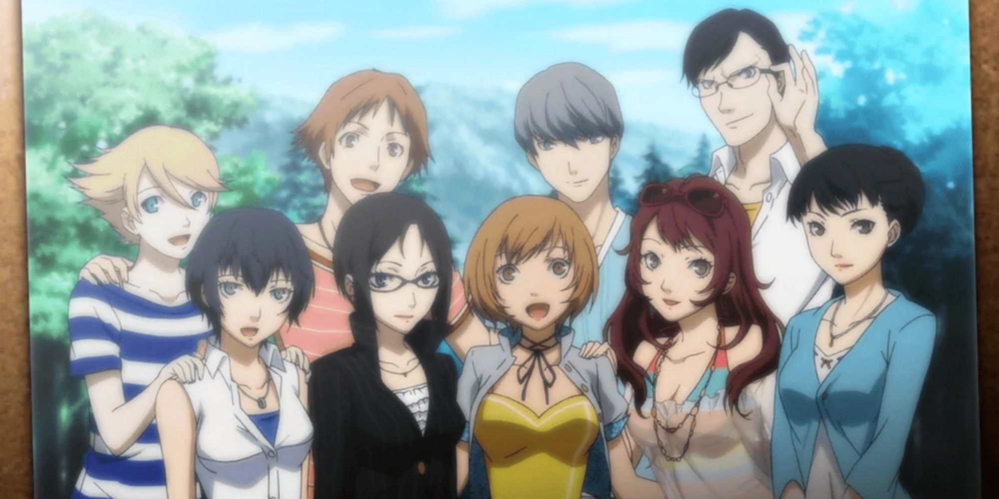 persona 4 golden group shot at the end of the game