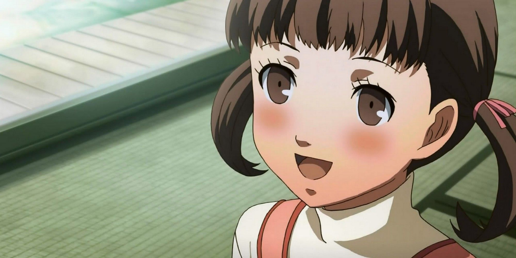 persona 4 golden nanako anime blushing