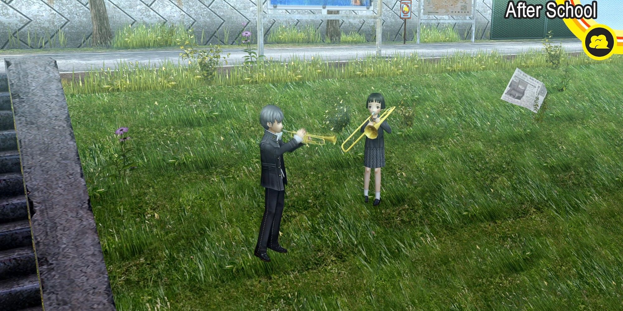 persona 4 golden playing with ayane