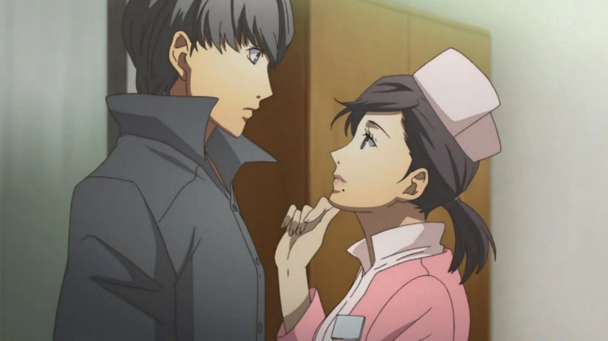 persona 4 golden yu and sayoko from the anime