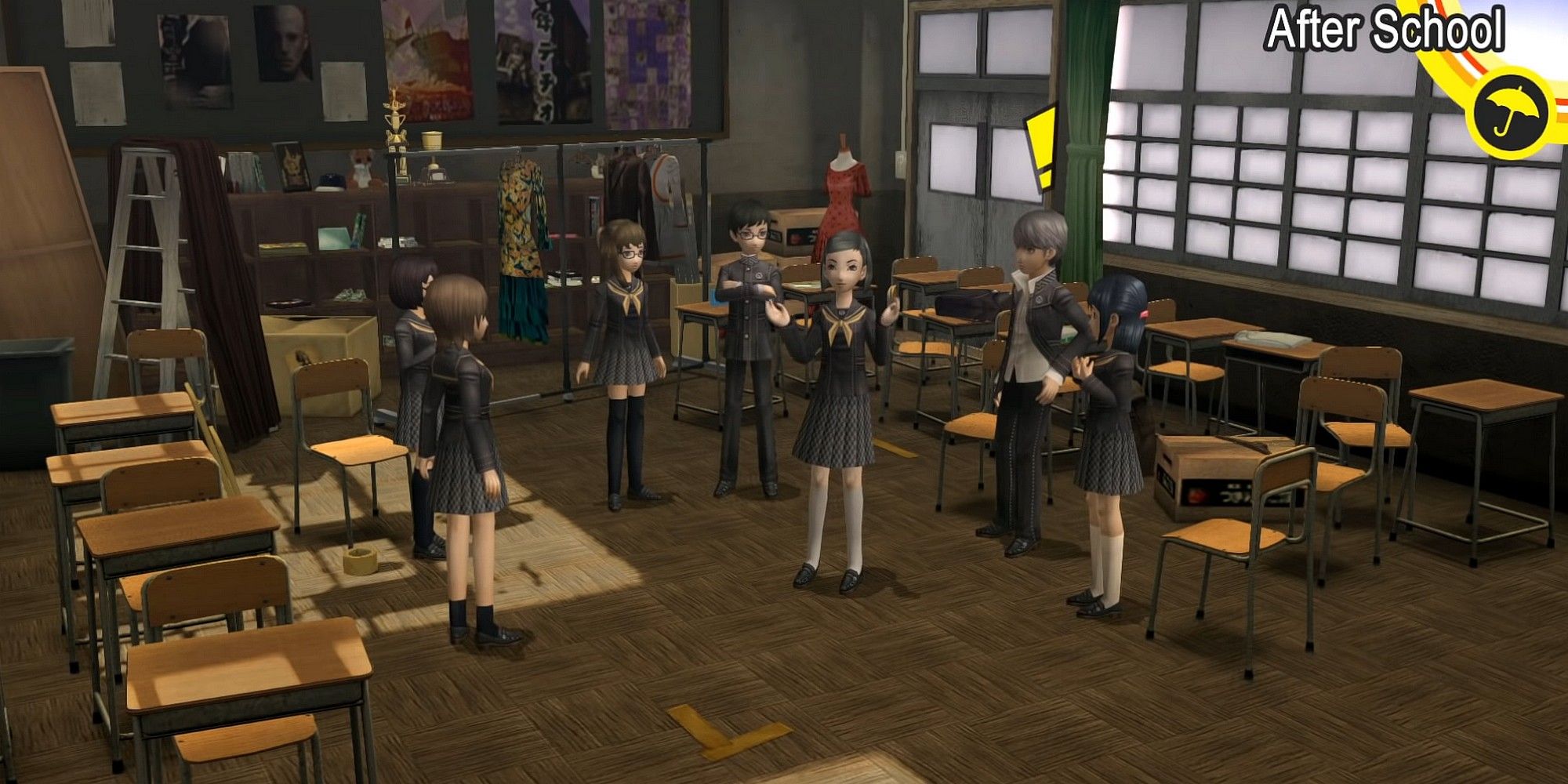 Yumi performing in drama club in Persona 4 Golden