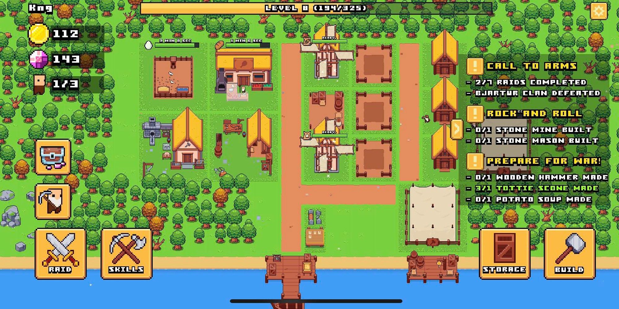 Pixel Tribe: Viking Kingdom Indie Mobile RPG Game