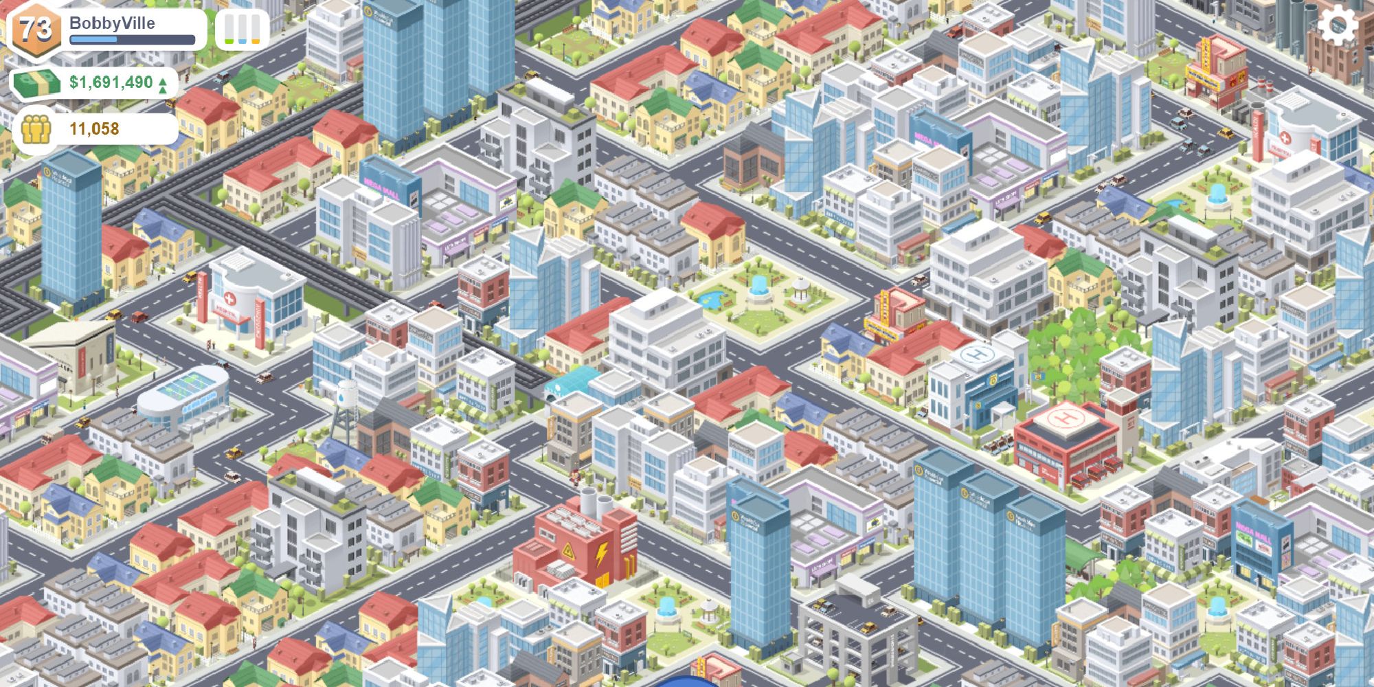 In-game screenshot of pocket city