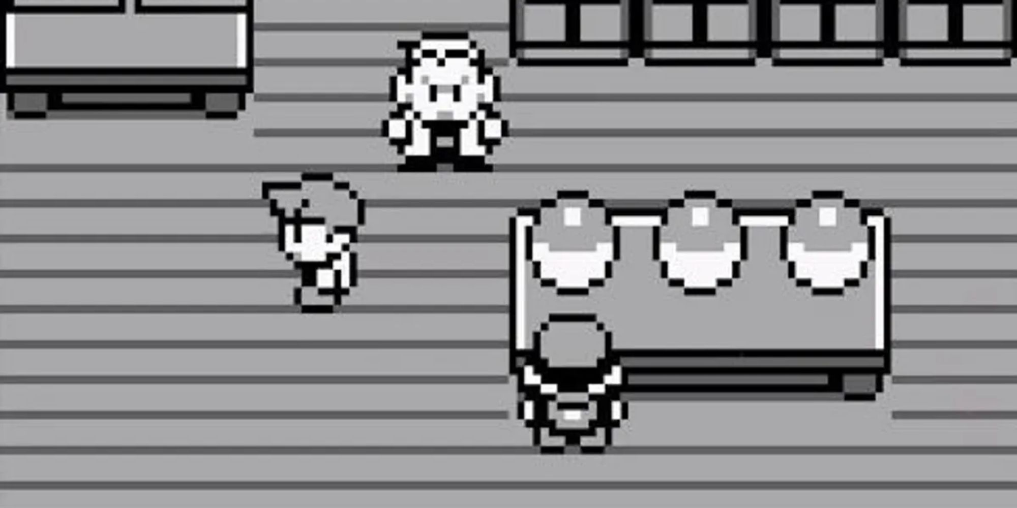 Screenshots of Pokemon Red and Blue in Picking Starter