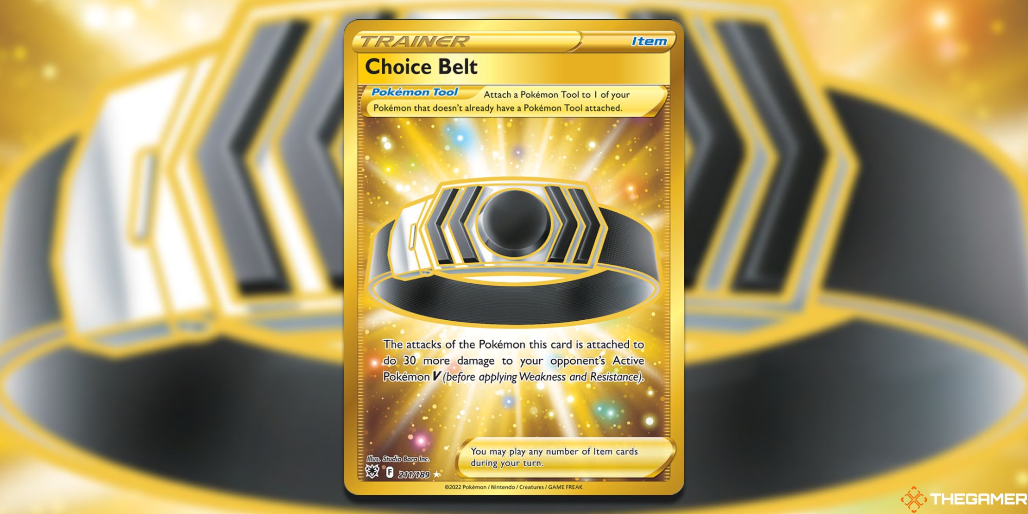 Pokemon TCG Choice Belt card