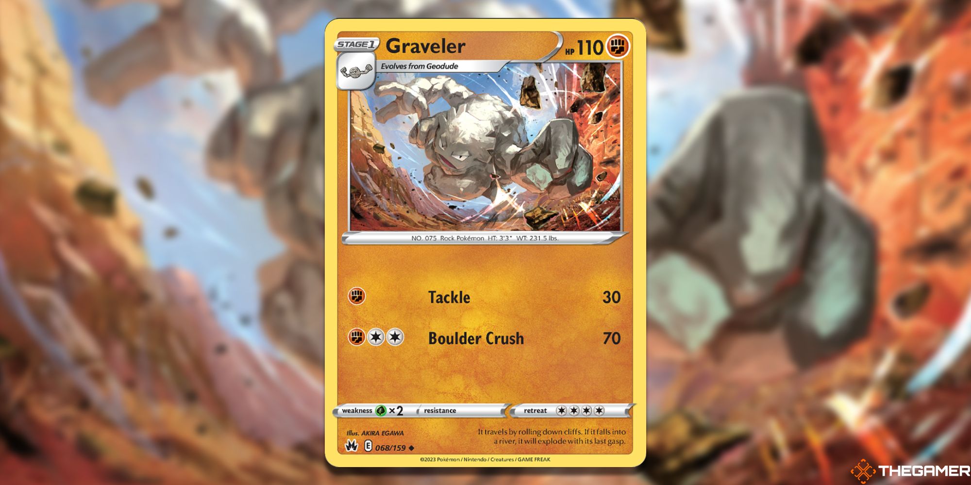 Pokemon TCG –  Every Fighting-Type Pokemon In Crown Zenith, Ranked Graveler