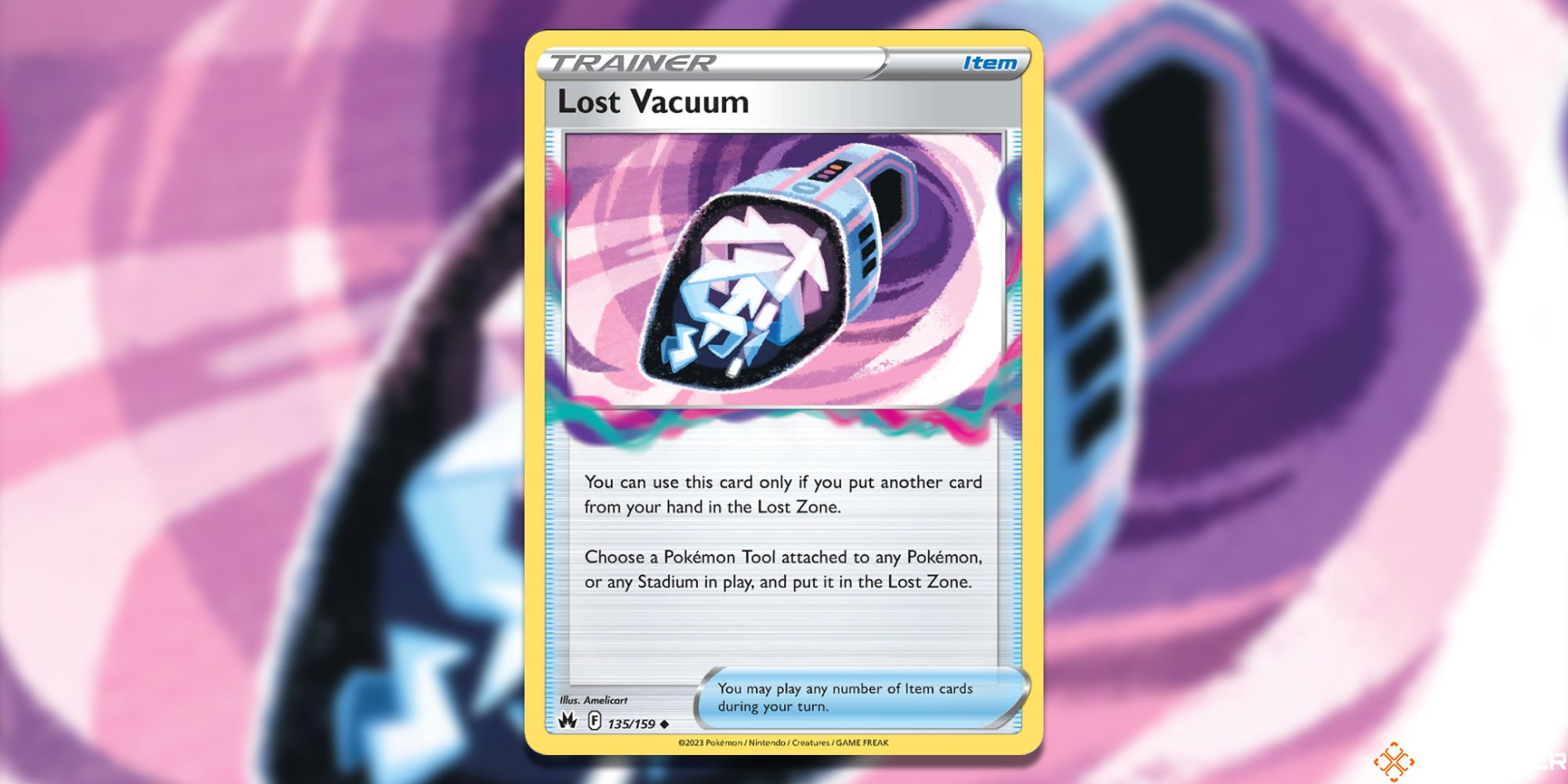 Lost Vacuum Pokemon TCG Card Art.