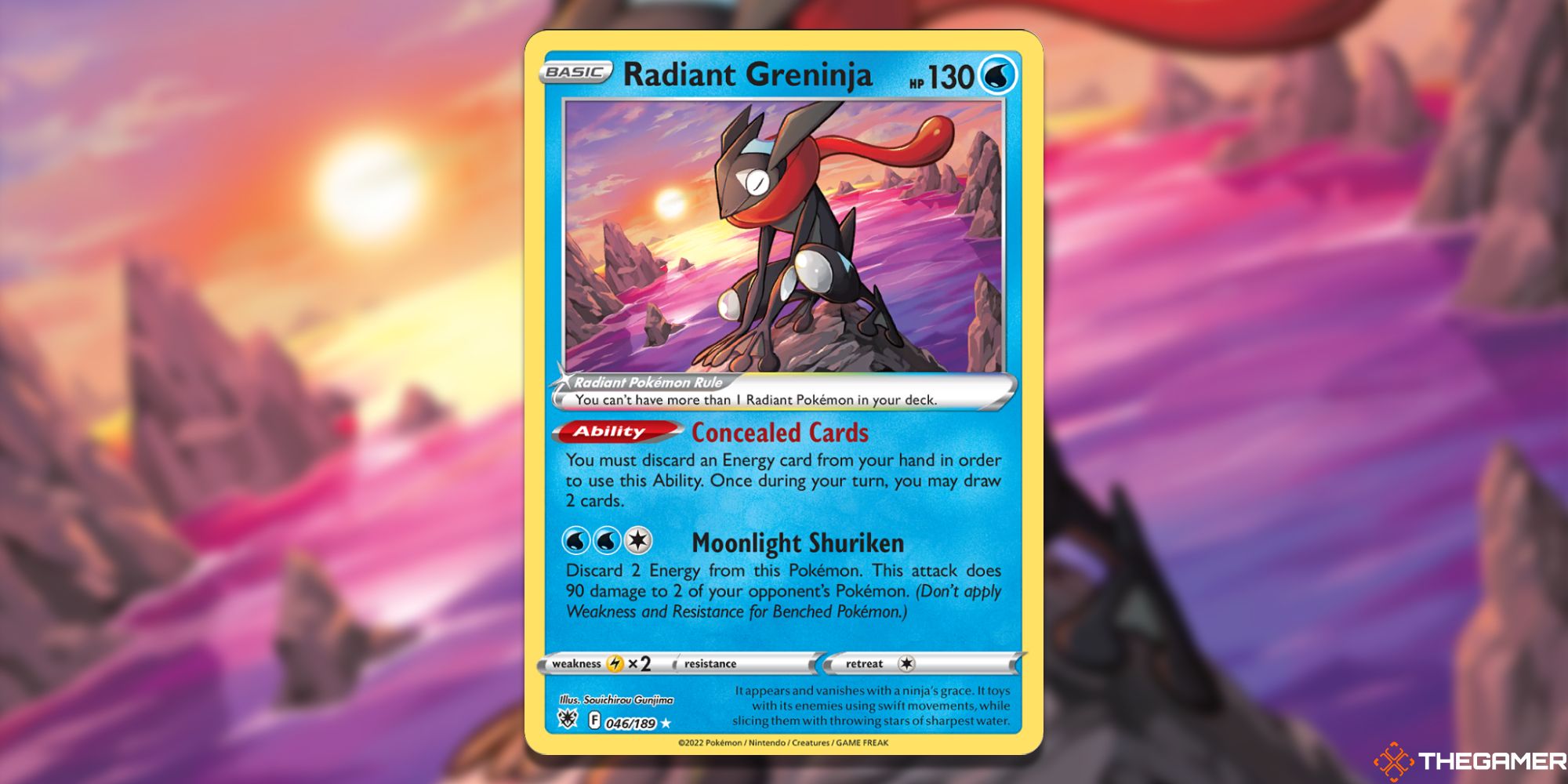 Pokemon TCG Radiant Greninja Radiant Rare Card-3
