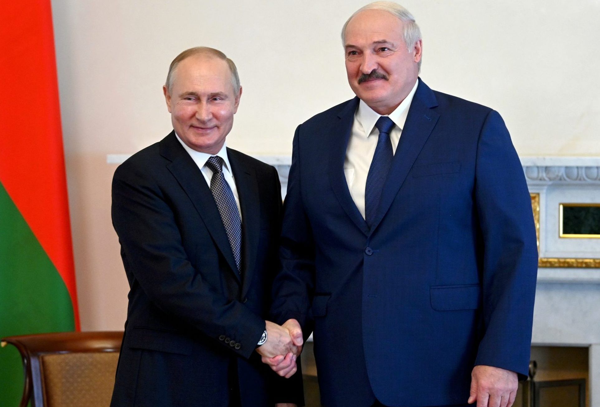 Putin and Alyaksandr Lukashenka, via Atlantic Council