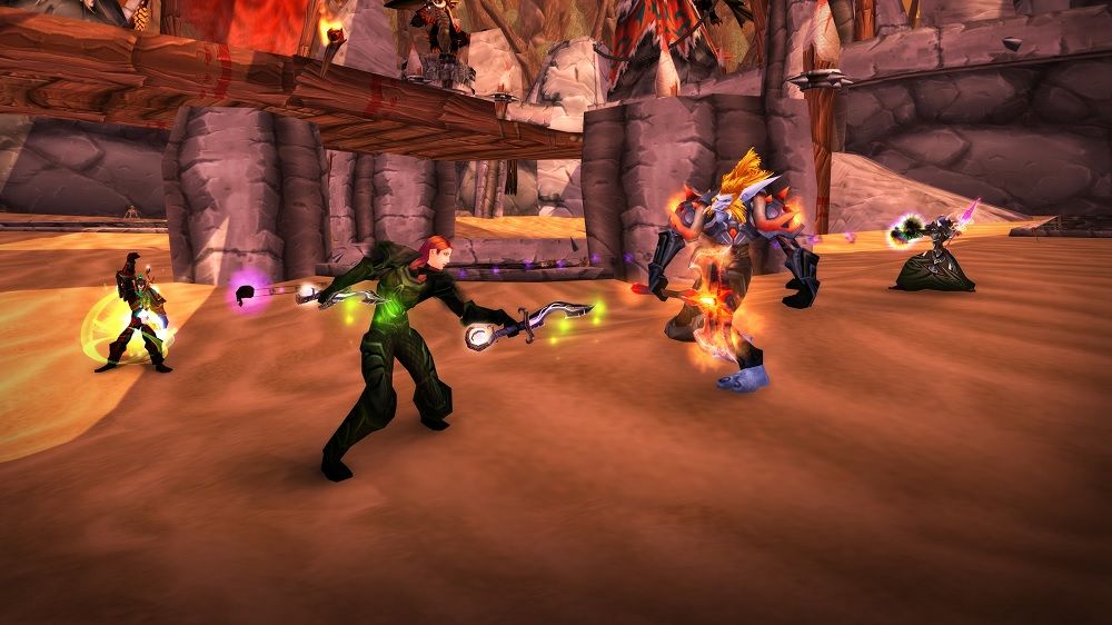 World of Warcraft Rogue, Troll, Undead, and Druid In PVP