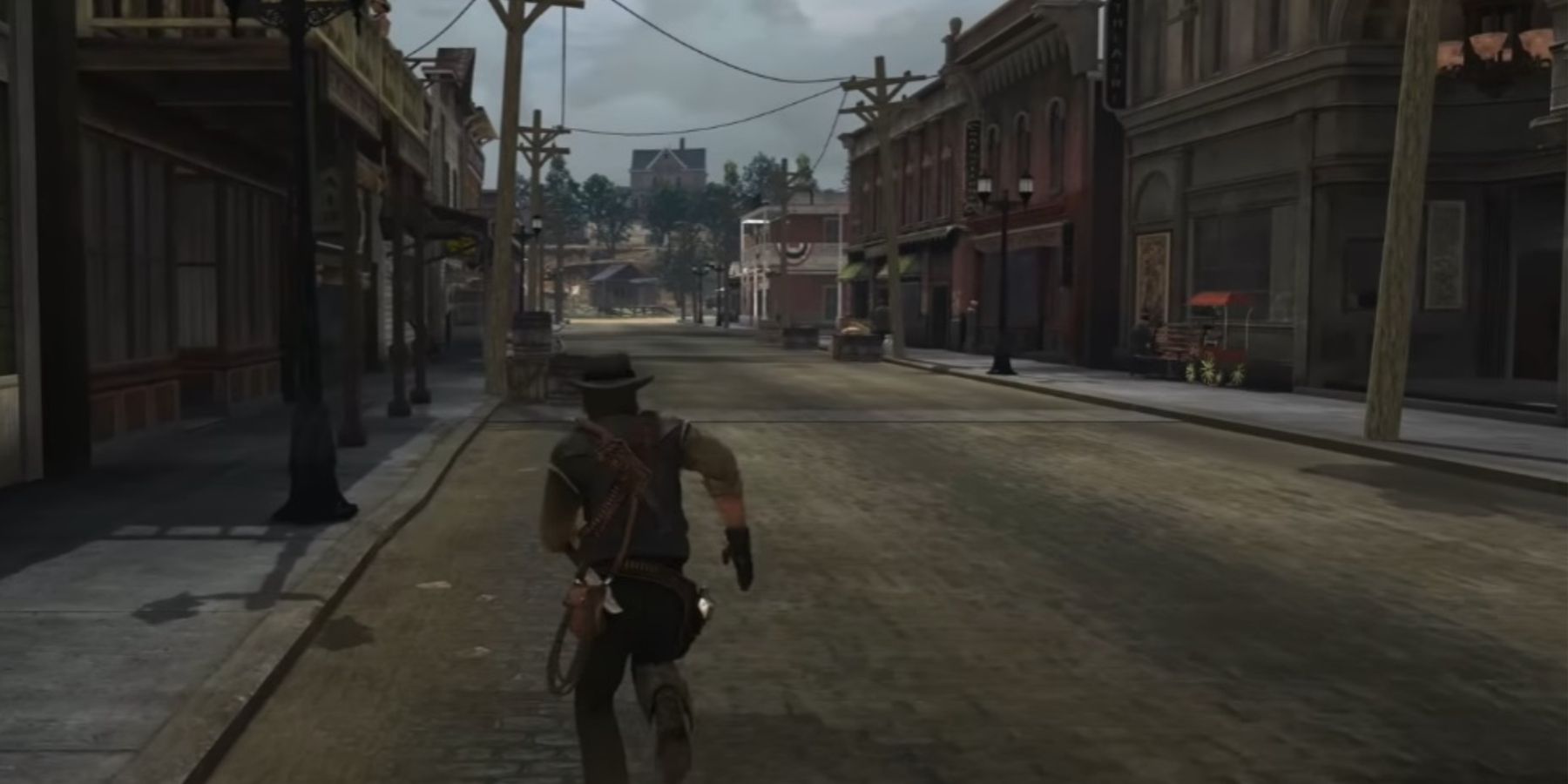 Red Dead Redemption Running Through A City