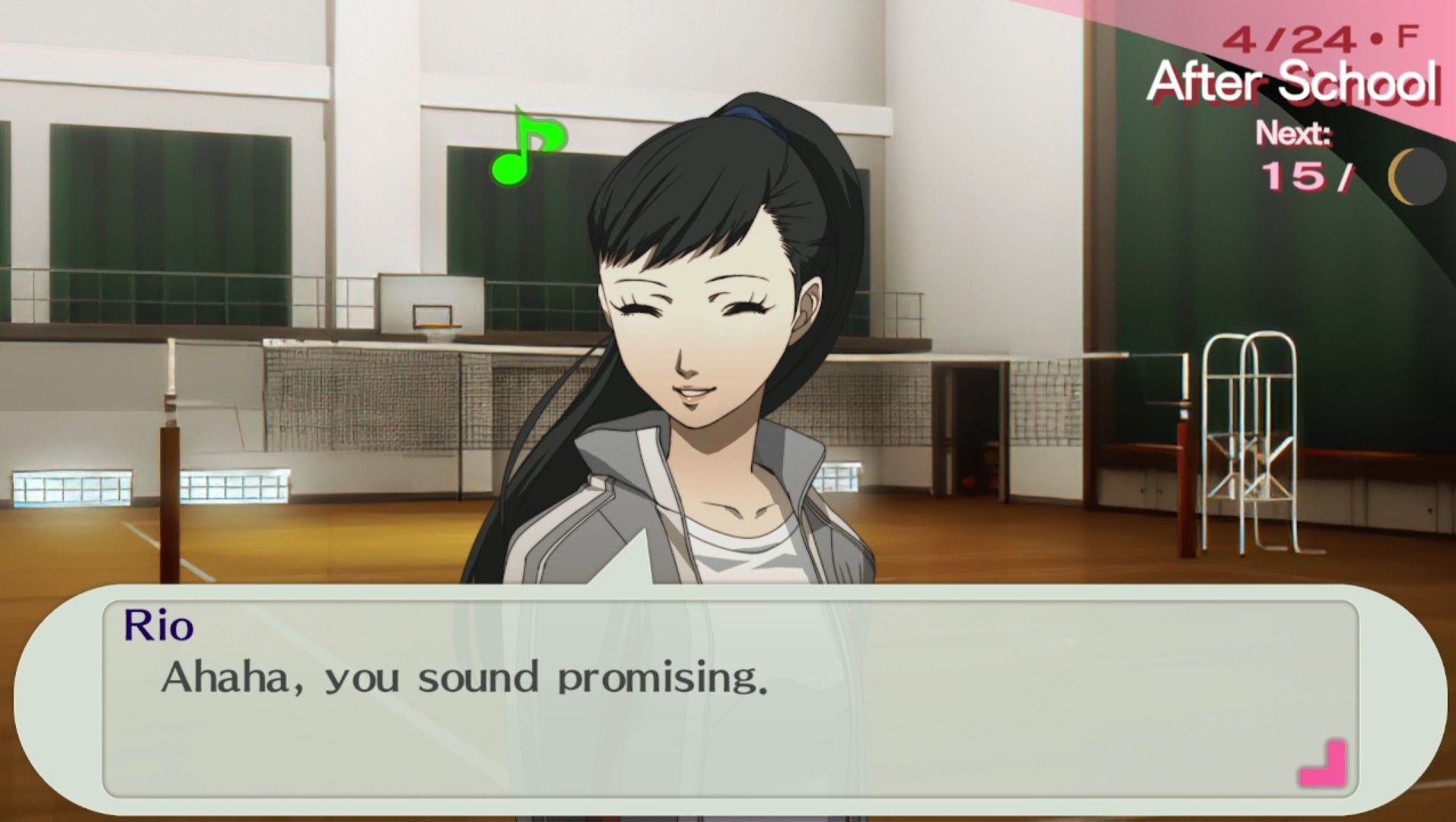 rio welcoming the protagonist to the team in persona 3 portable